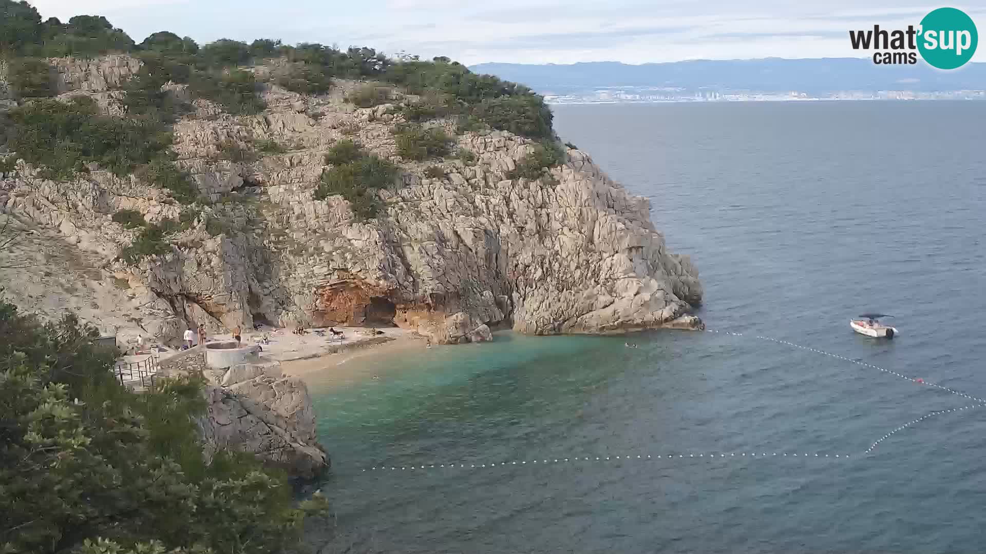 Web kamera plaže Brseč – Mošćenička Draga – Hrvatska