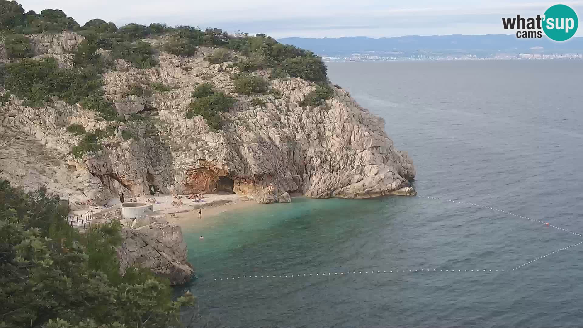 Web kamera plaže Brseč – Mošćenička Draga – Hrvatska