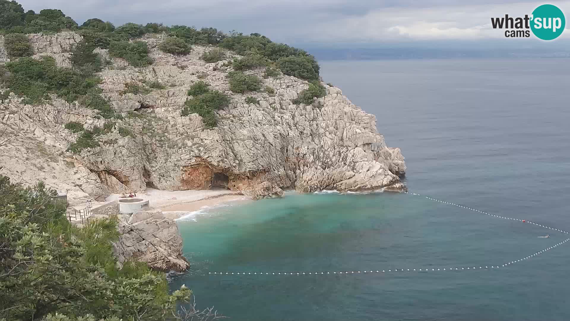 Webcam Brseč beach – Mošćenička Draga – Croatia