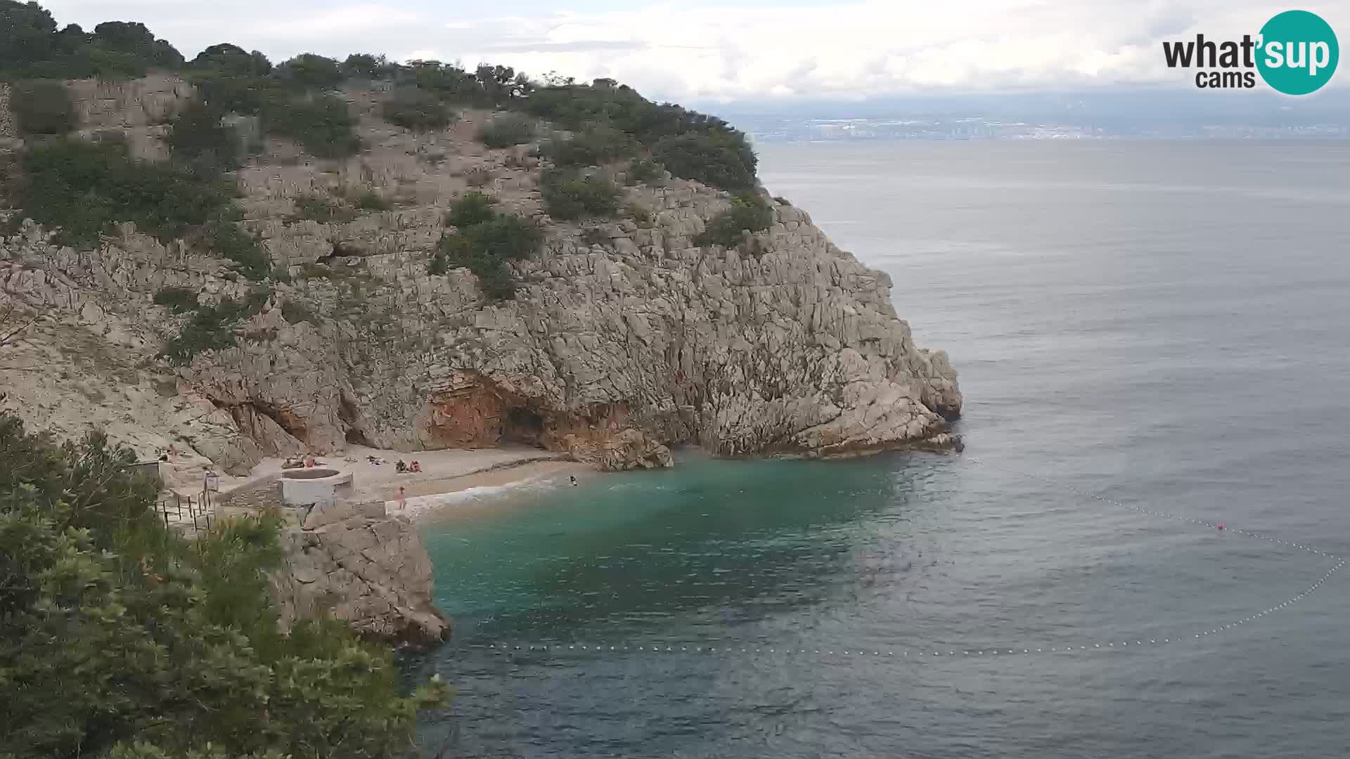 Webcam Brseč beach – Mošćenička Draga – Croatia