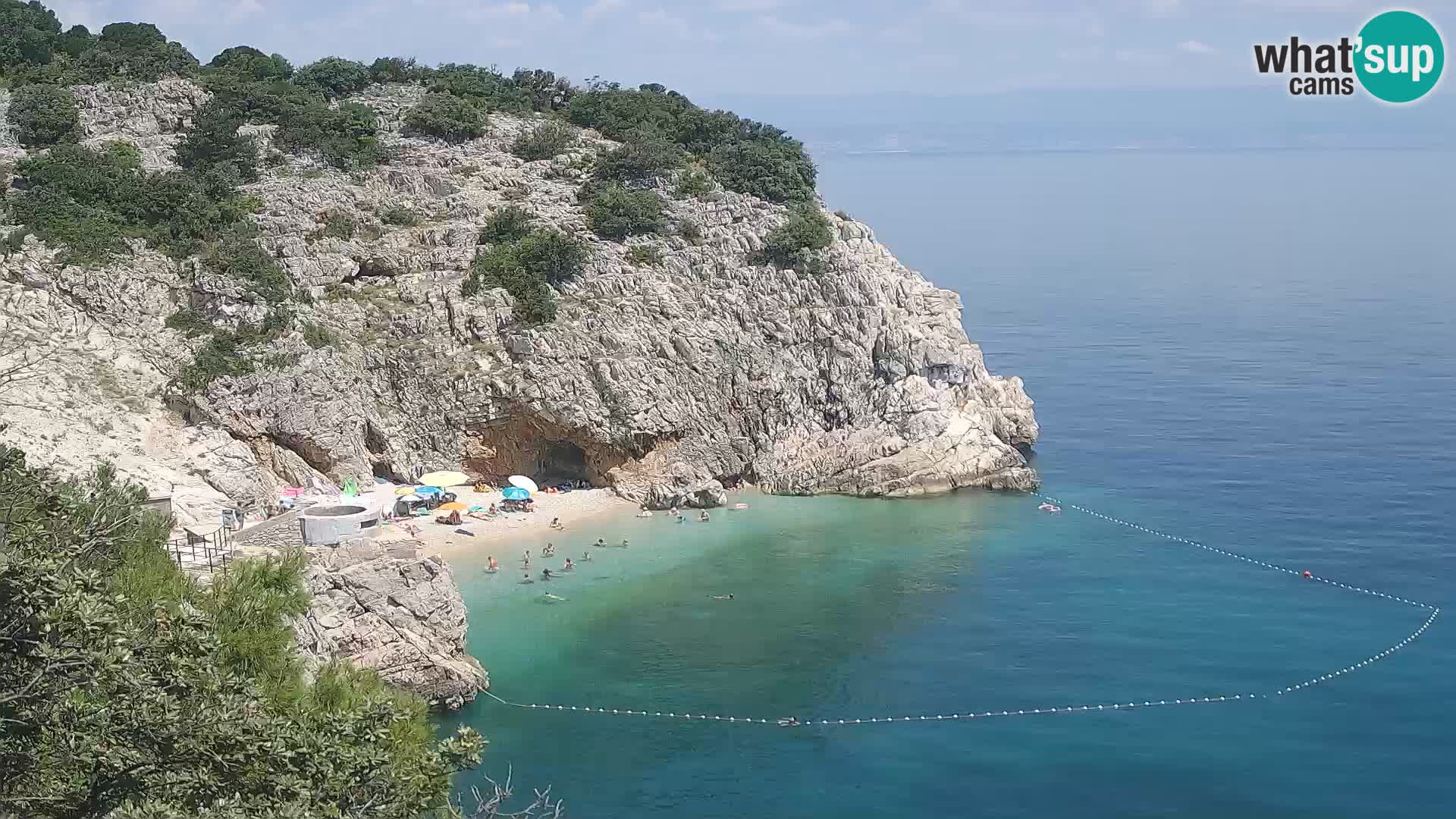Web kamera plaže Brseč – Mošćenička Draga – Hrvatska