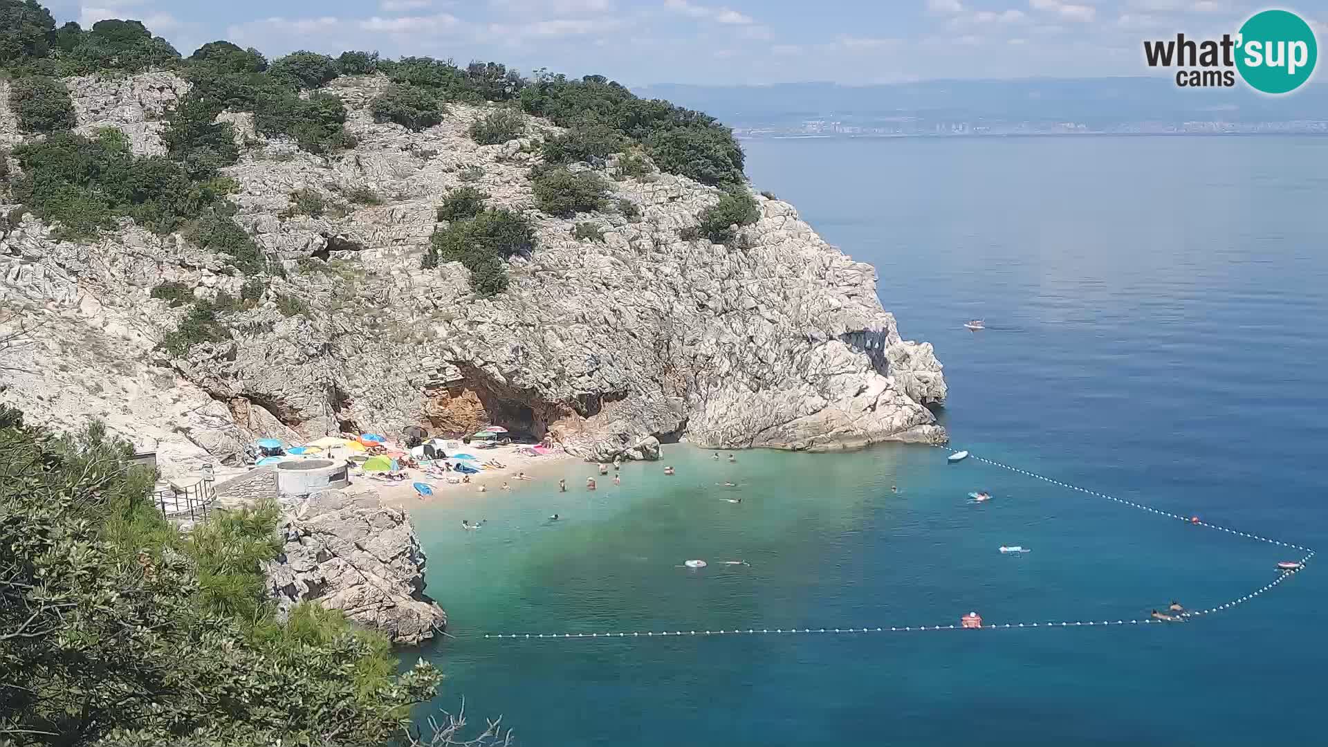 Webcam Bersezio spiaggia – Draga di Moschiena – Croazia
