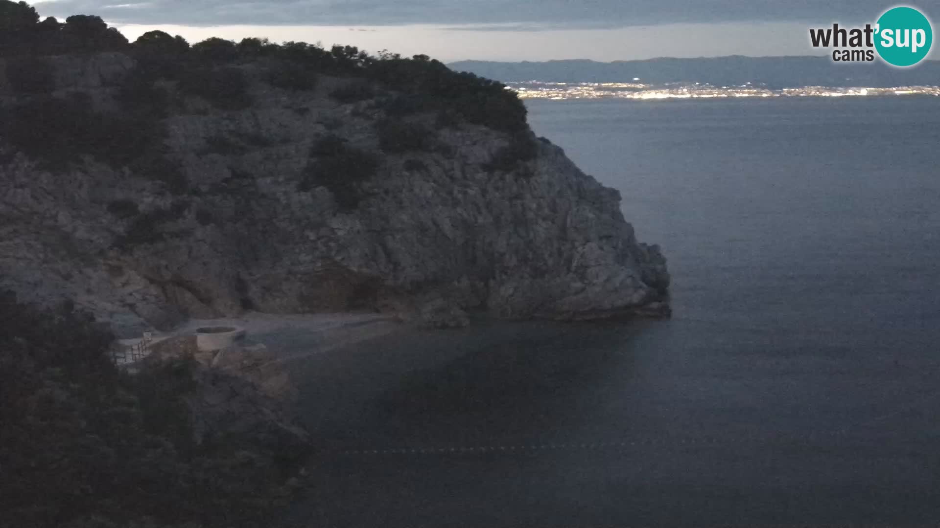 Spletna kamera Brseč plaža – Mošćenička Draga – Hrvaška