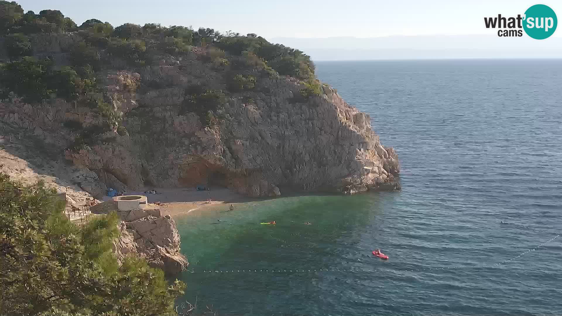 Web kamera plaže Brseč – Mošćenička Draga – Hrvatska