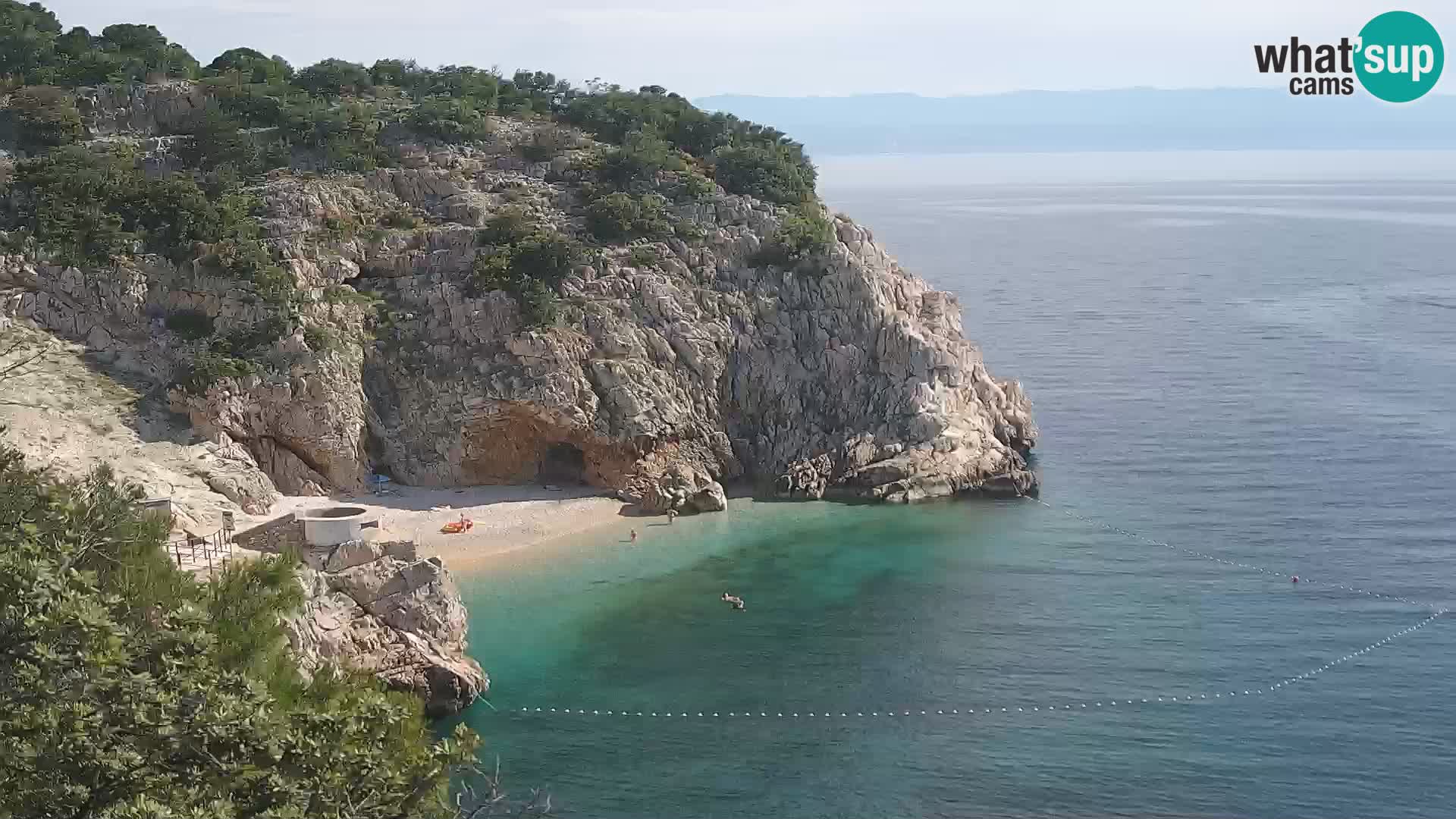 Web kamera plaže Brseč – Mošćenička Draga – Hrvatska