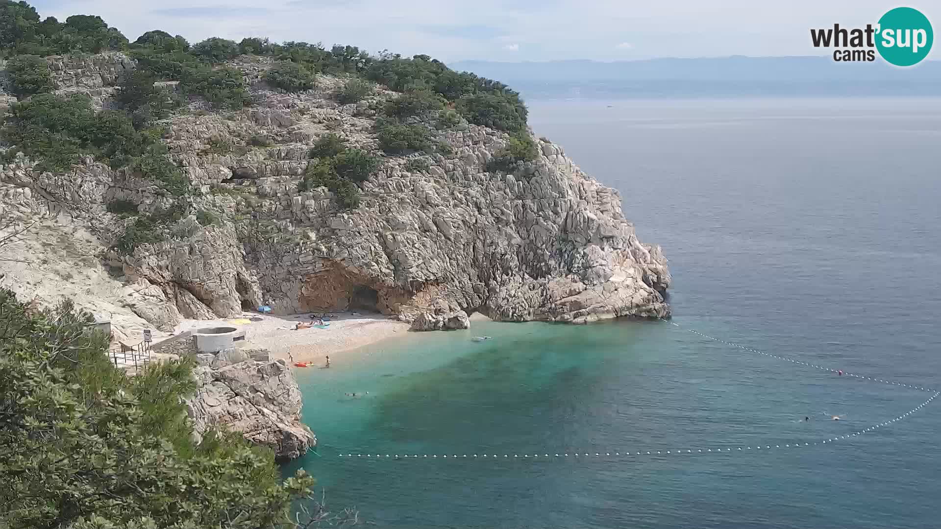 Web kamera plaže Brseč – Mošćenička Draga – Hrvatska