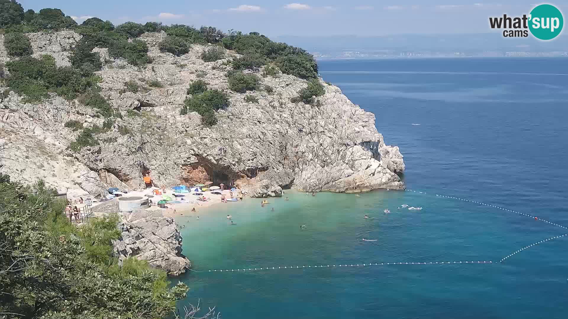 Webcam Bersezio spiaggia – Draga di Moschiena – Croazia