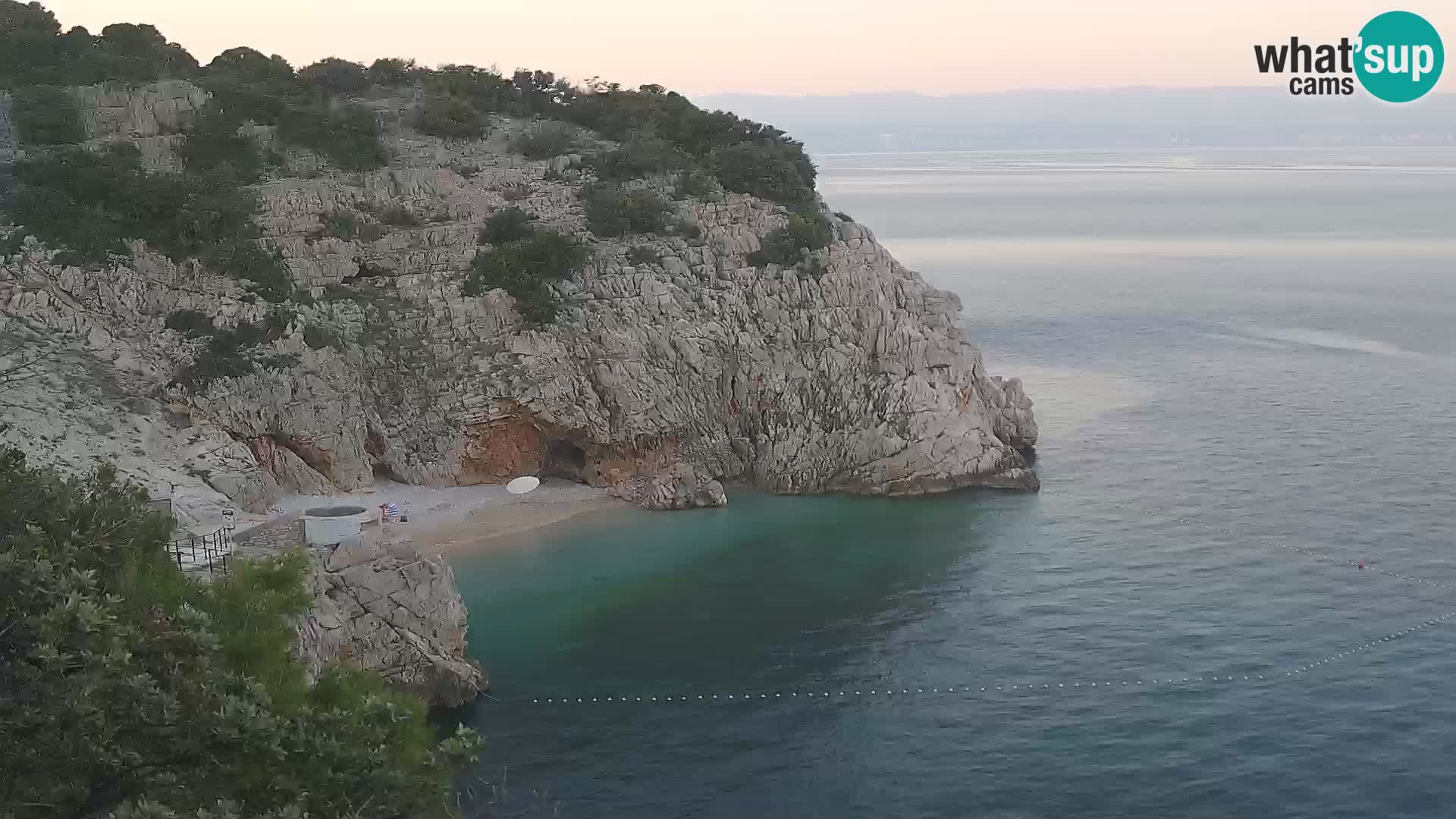 Webcam Bersezio spiaggia – Draga di Moschiena – Croazia