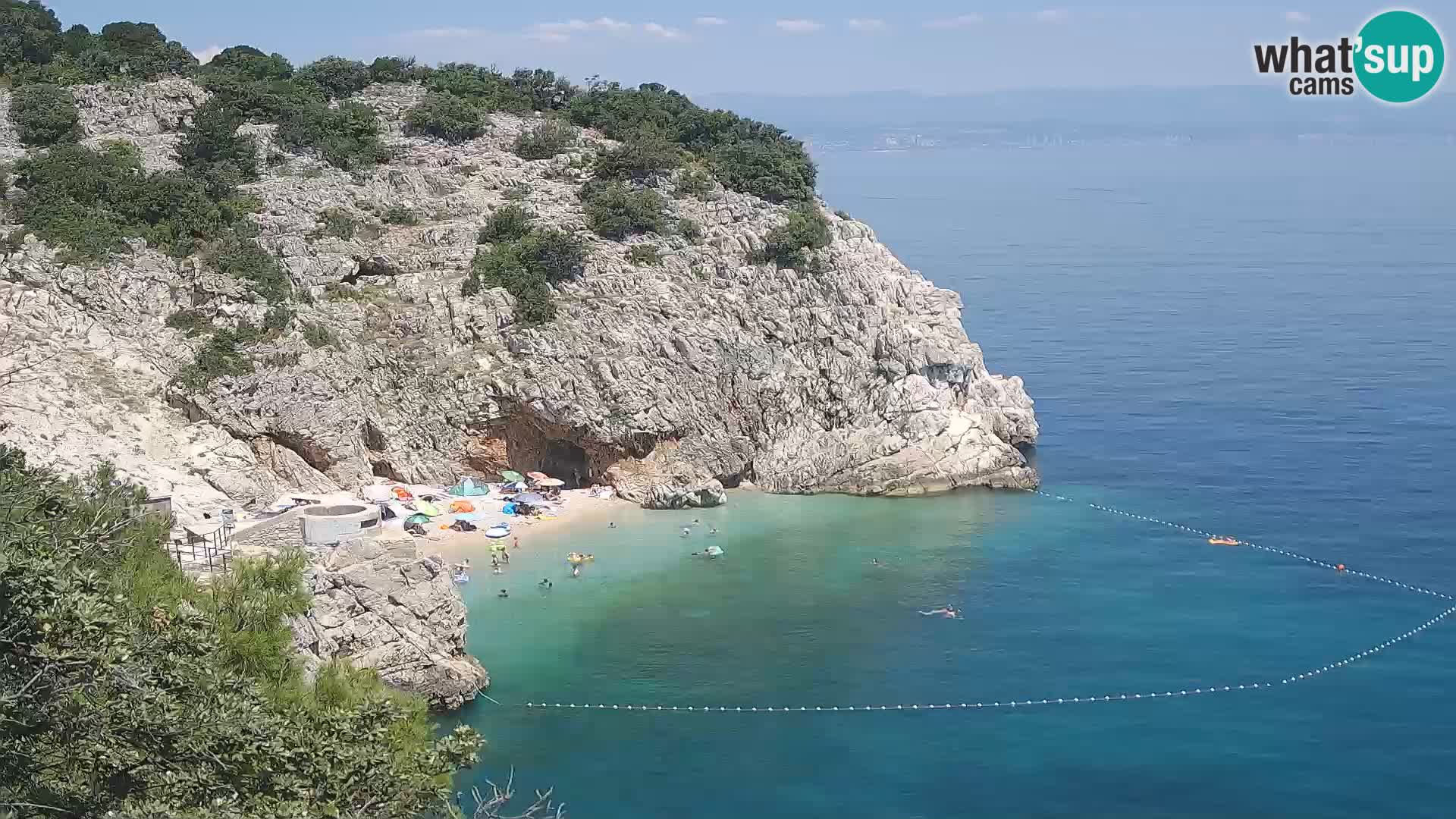 Webcam Brseč beach – Mošćenička Draga – Croatia