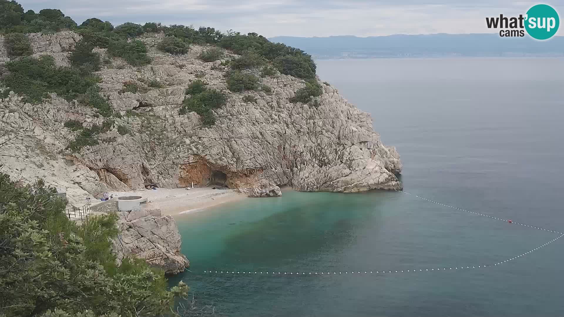 Webcam Brseč beach – Mošćenička Draga – Croatia
