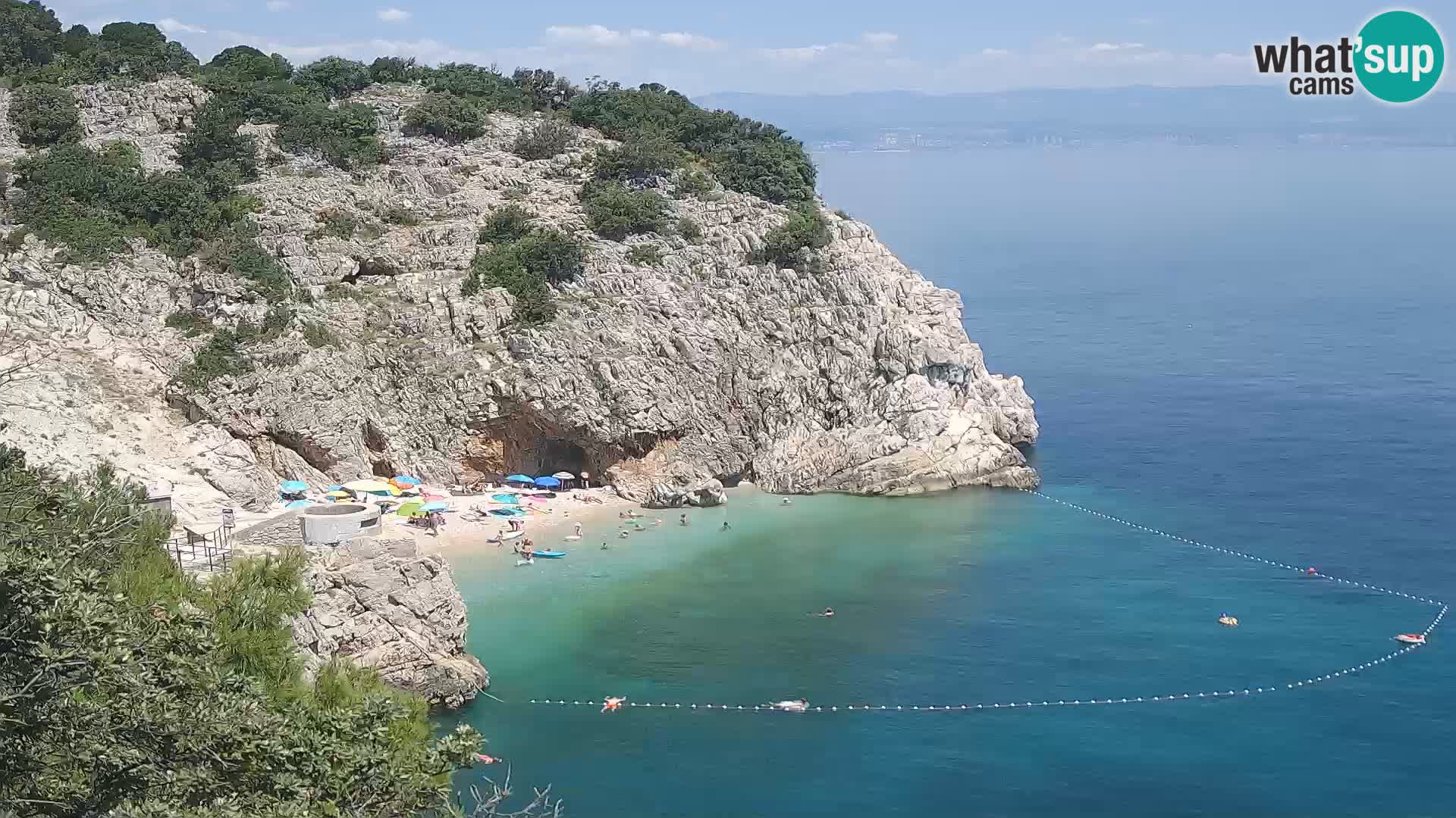 Webcam Brseč beach – Mošćenička Draga – Croatia