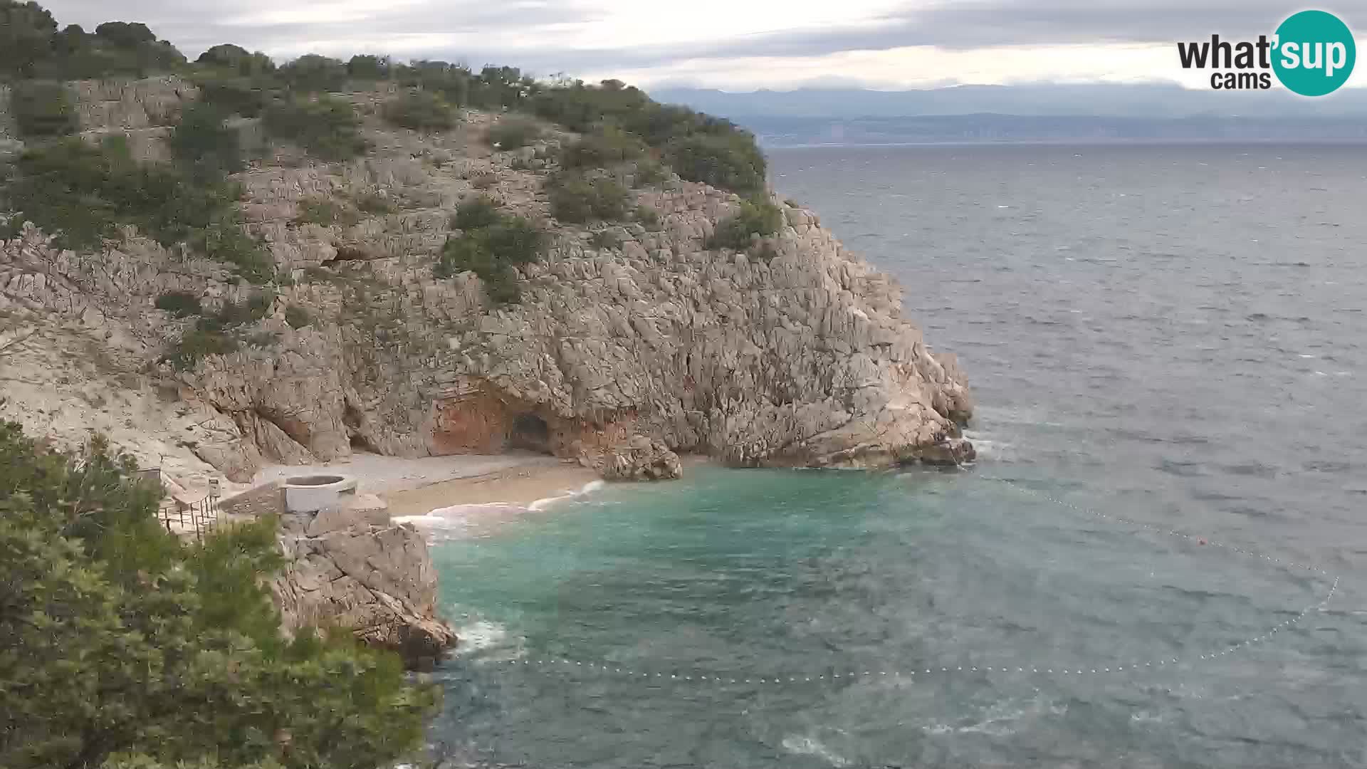 Web kamera plaže Brseč – Mošćenička Draga – Hrvatska
