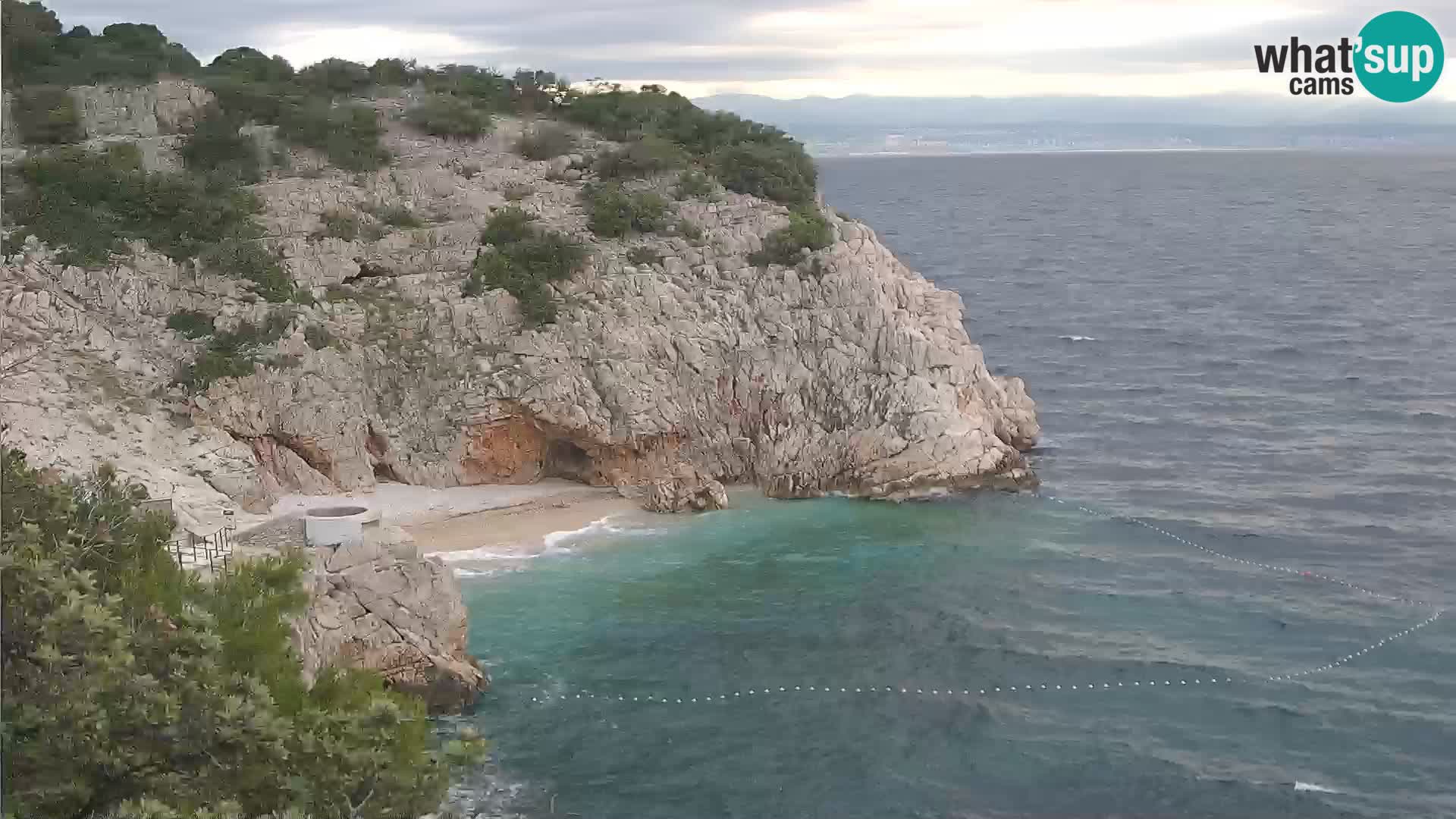 Webcam Brseč beach – Mošćenička Draga – Croatia