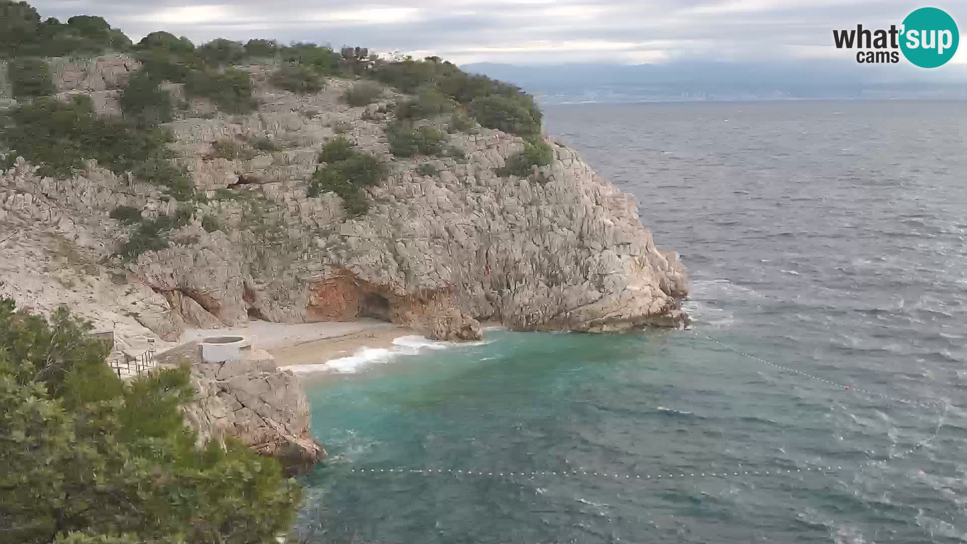 Webcam Brseč Strand – Mošćenička Draga – Kroatien