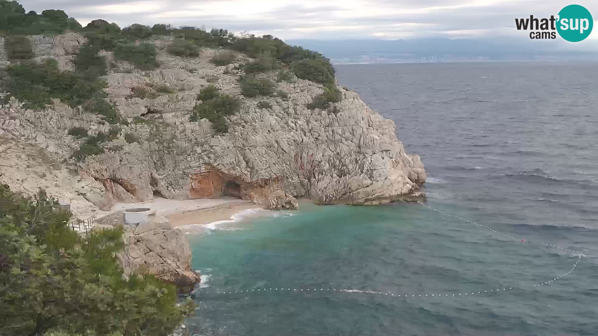 Webcam Brseč Strand – Mošćenička Draga – Kroatien