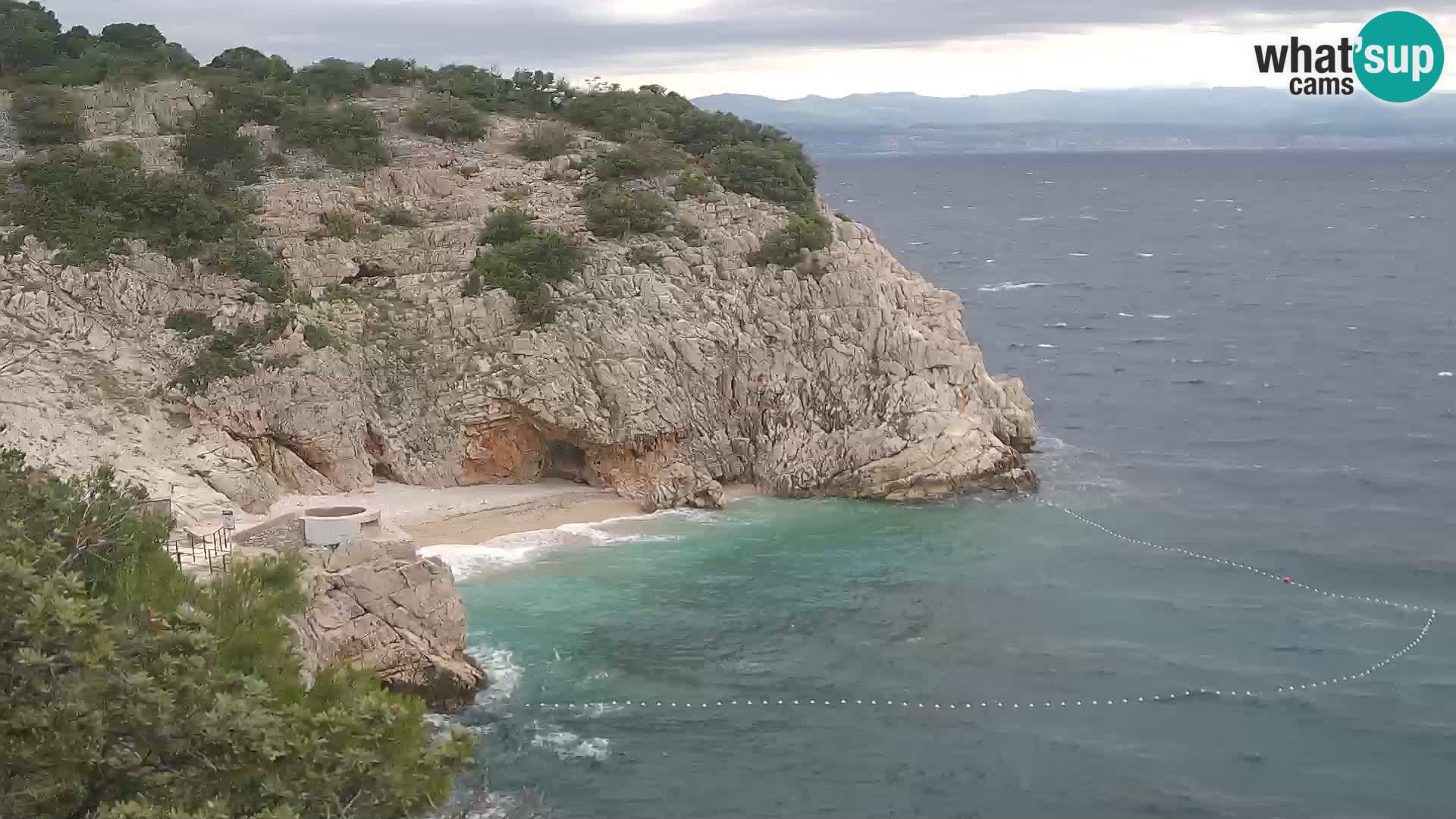 Webcam Bersezio spiaggia – Draga di Moschiena – Croazia
