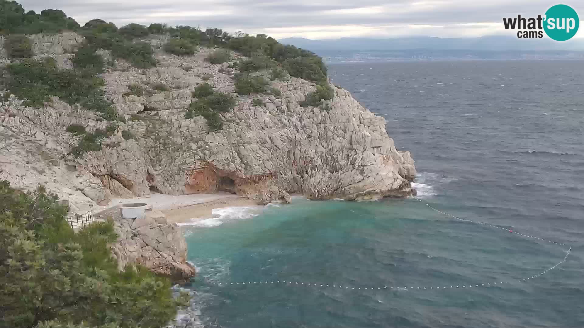 Webcam Bersezio spiaggia – Draga di Moschiena – Croazia