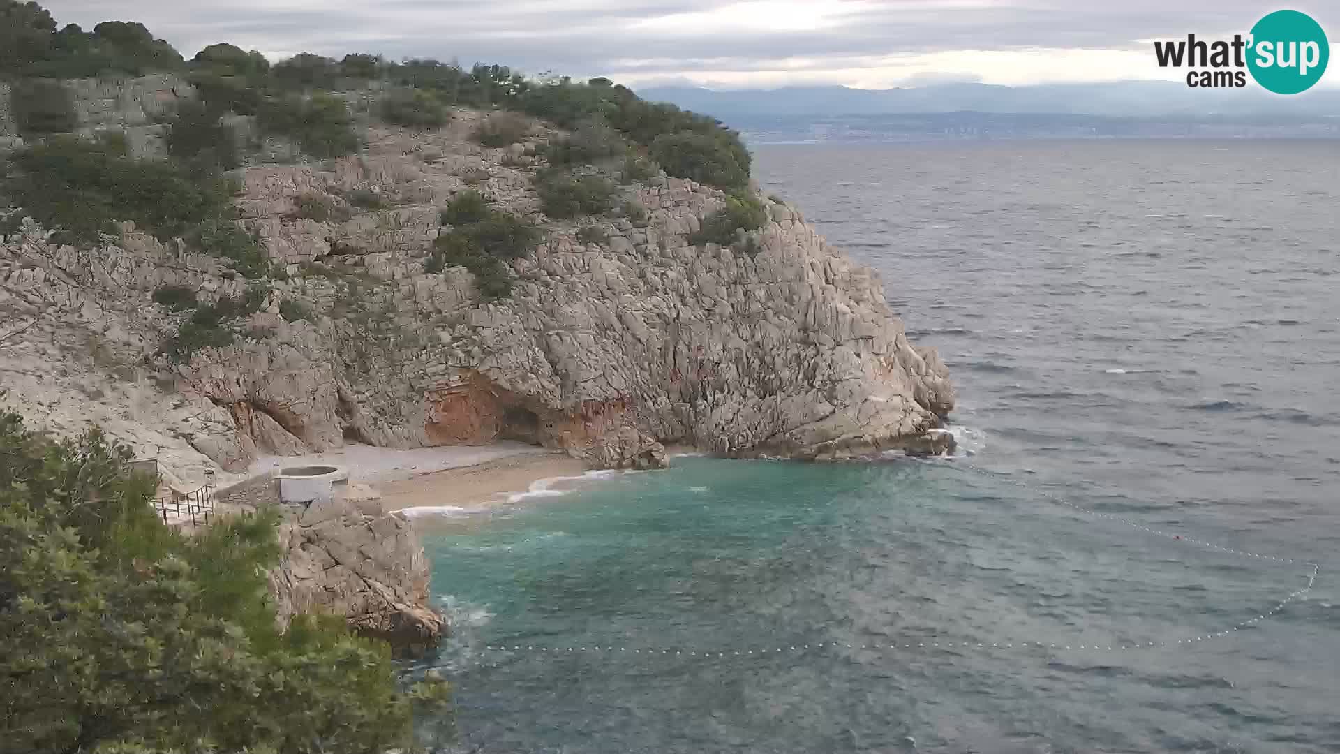 Web kamera plaže Brseč – Mošćenička Draga – Hrvatska