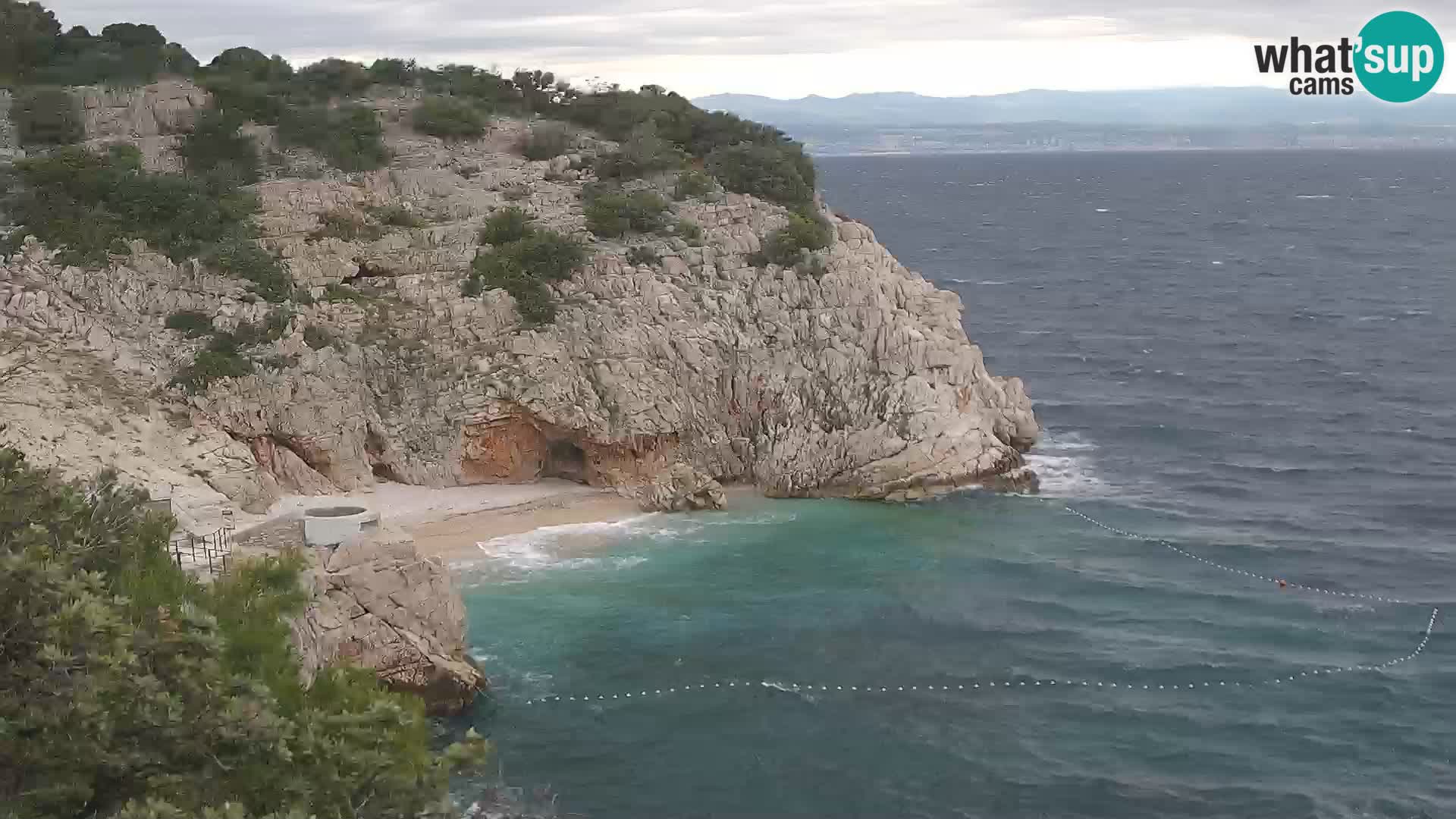 Webcam Bersezio spiaggia – Draga di Moschiena – Croazia