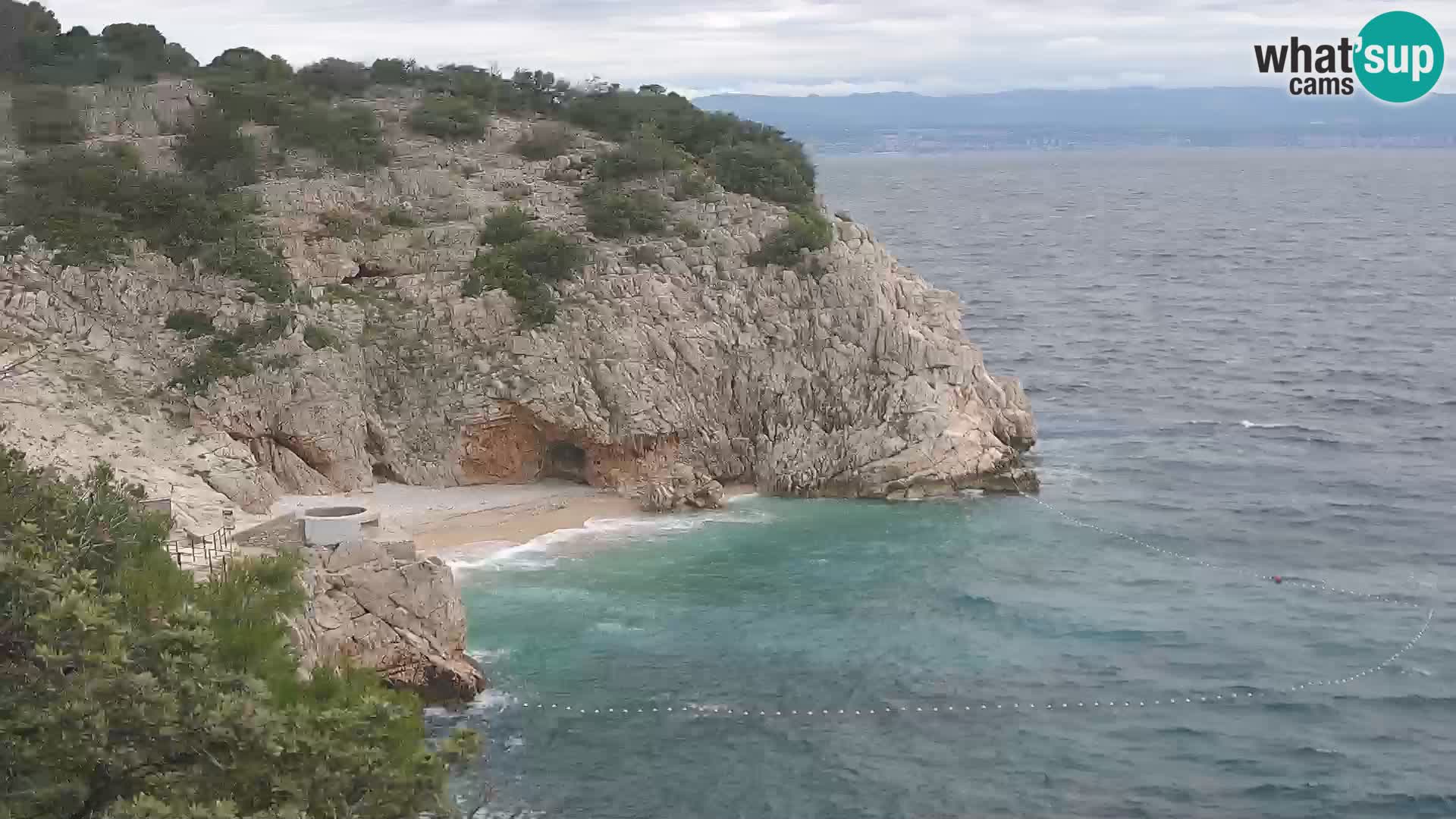 Webcam Bersezio spiaggia – Draga di Moschiena – Croazia