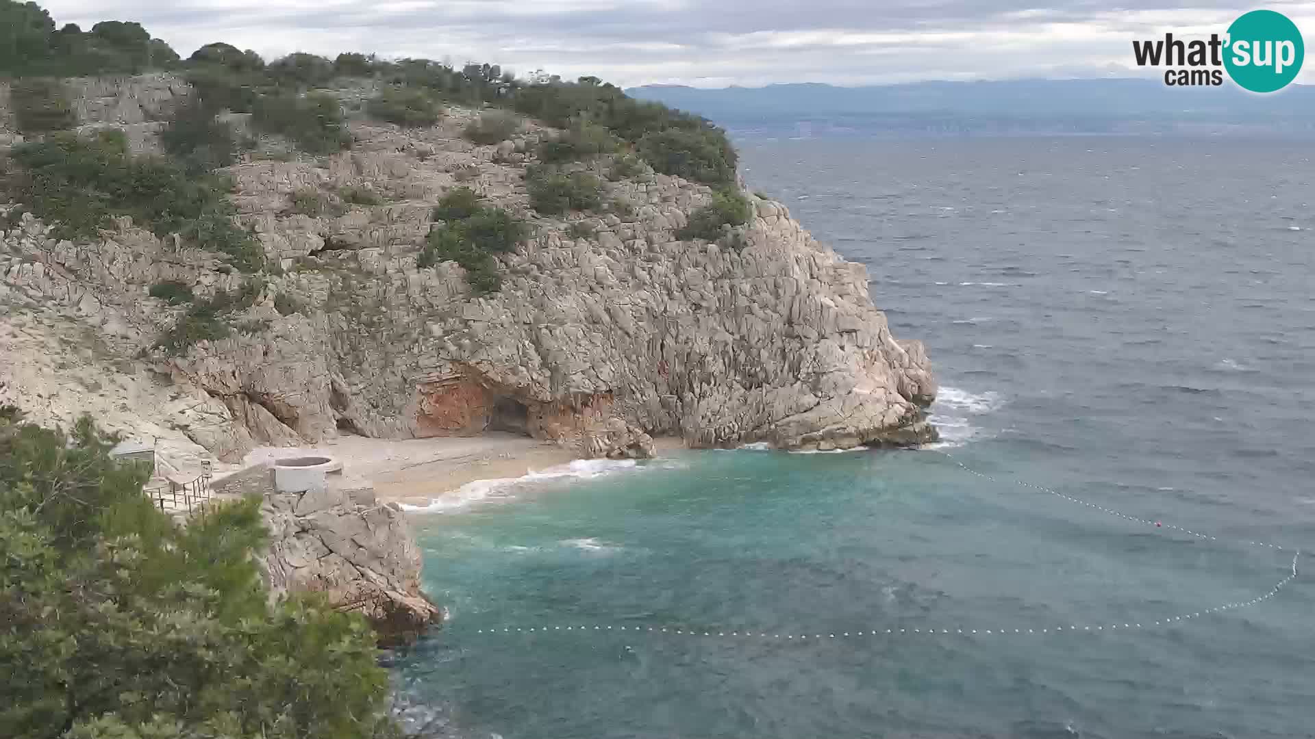 Web kamera plaže Brseč – Mošćenička Draga – Hrvatska