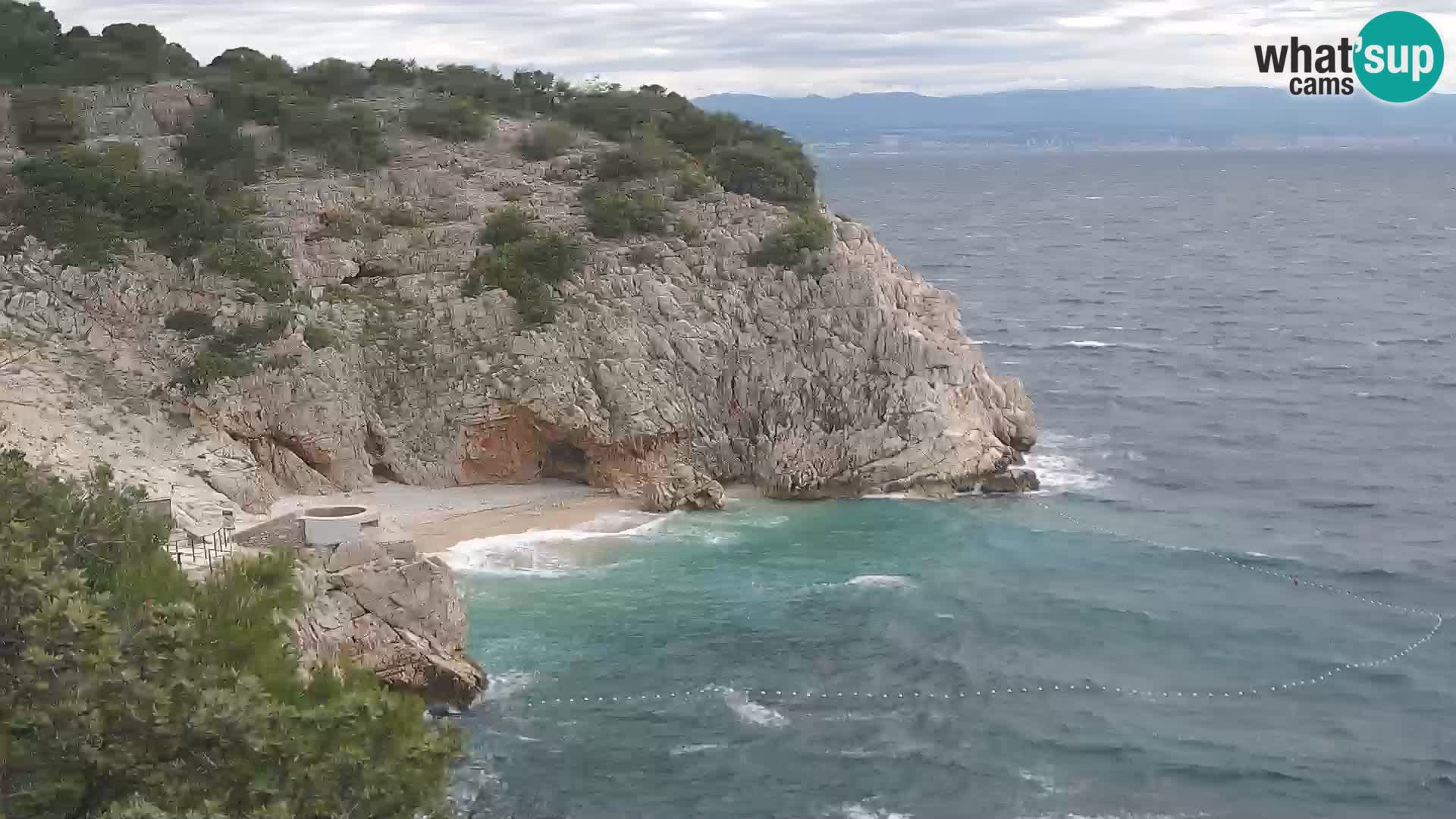Webcam Brseč beach – Mošćenička Draga – Croatia