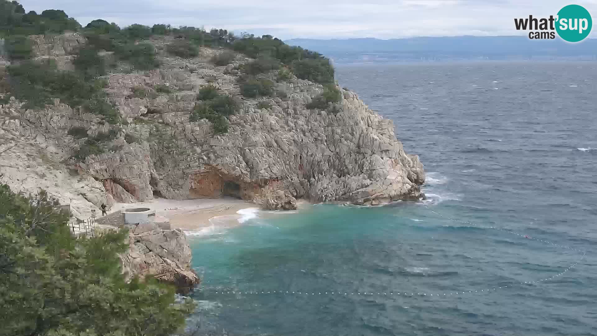 Web kamera plaže Brseč – Mošćenička Draga – Hrvatska
