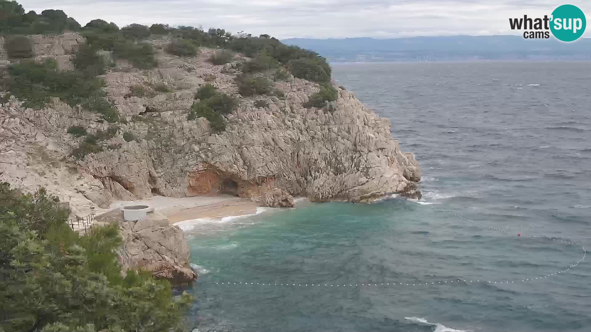 Web kamera plaže Brseč – Mošćenička Draga – Hrvatska