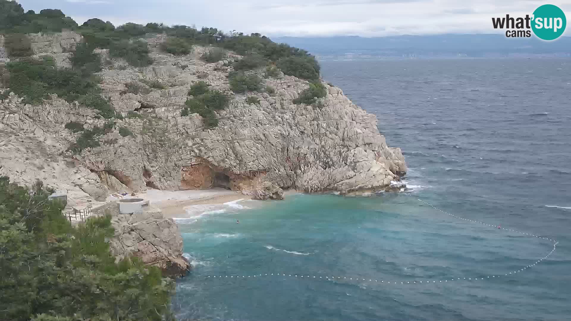 Webcam Brseč beach – Mošćenička Draga – Croatia