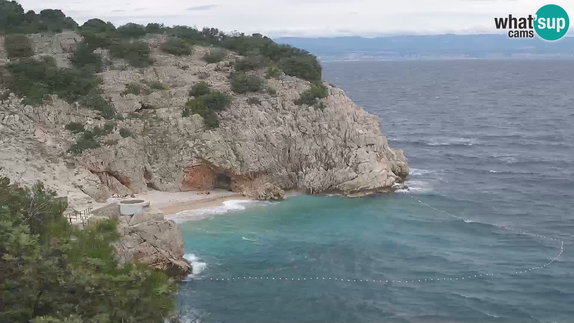 Web kamera plaže Brseč – Mošćenička Draga – Hrvatska