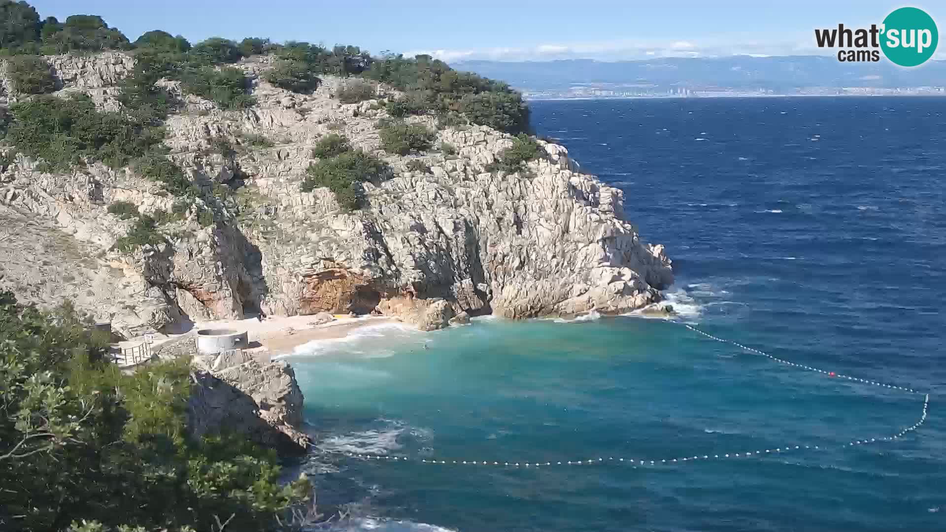 Webcam Brseč beach – Mošćenička Draga – Croatia
