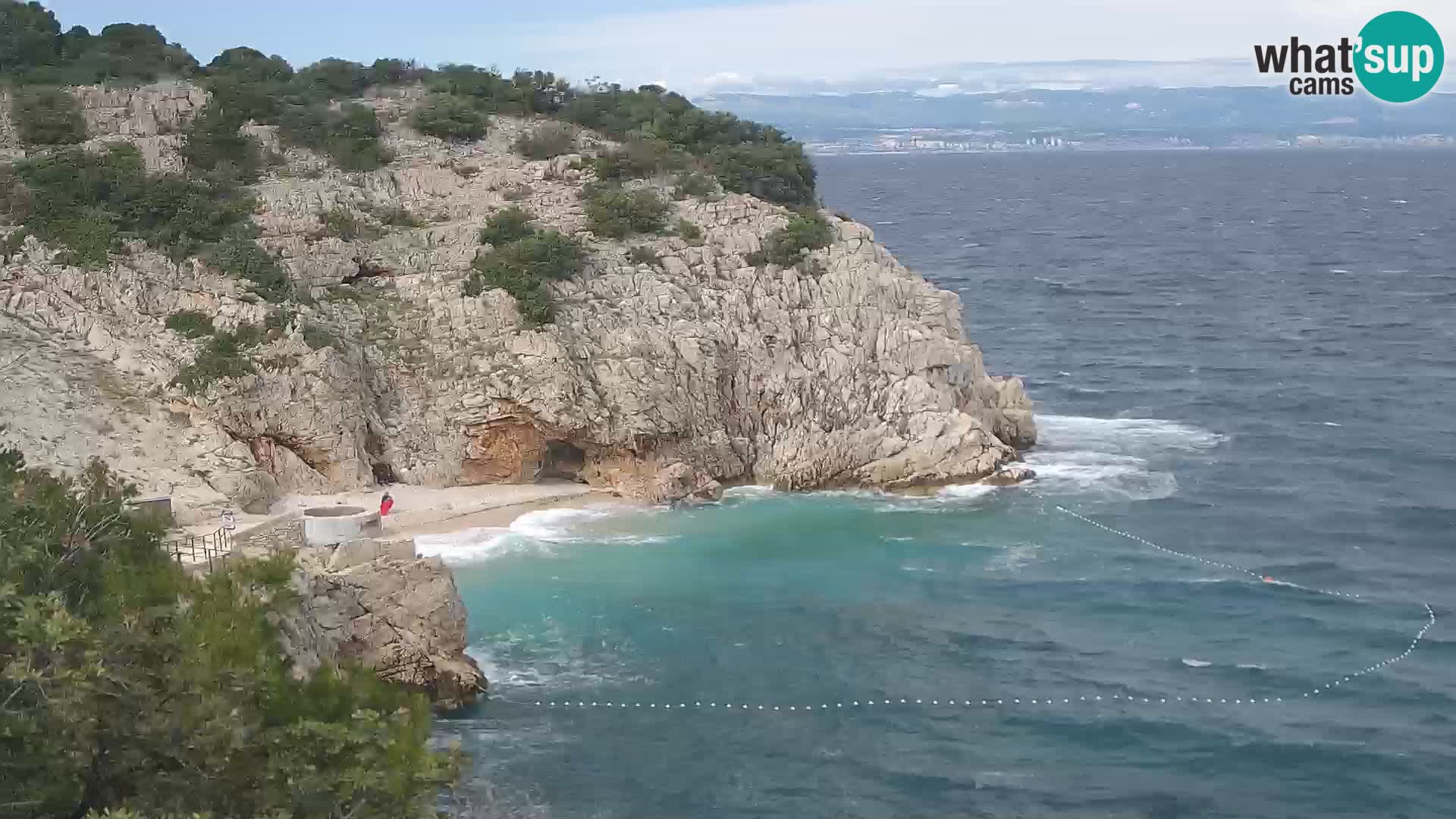 Webcam Bersezio spiaggia – Draga di Moschiena – Croazia