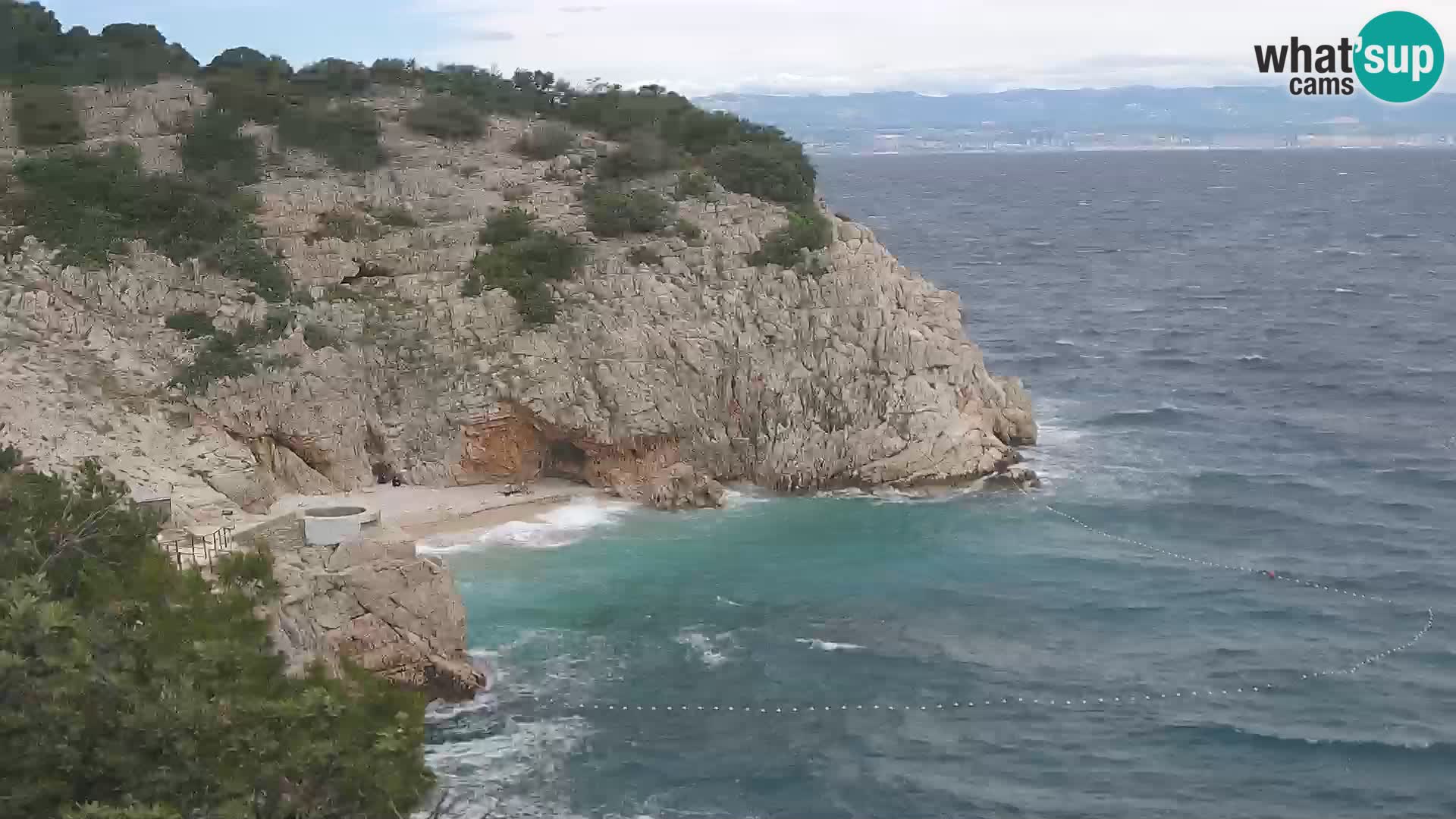 Webcam Bersezio spiaggia – Draga di Moschiena – Croazia