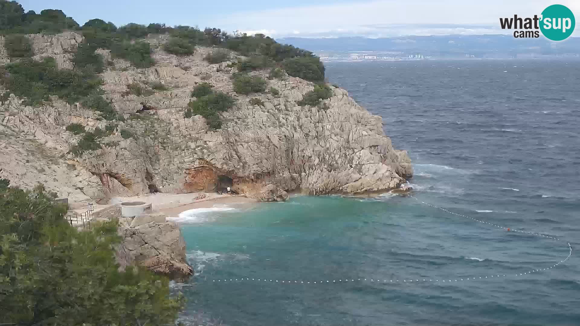 Web kamera plaže Brseč – Mošćenička Draga – Hrvatska