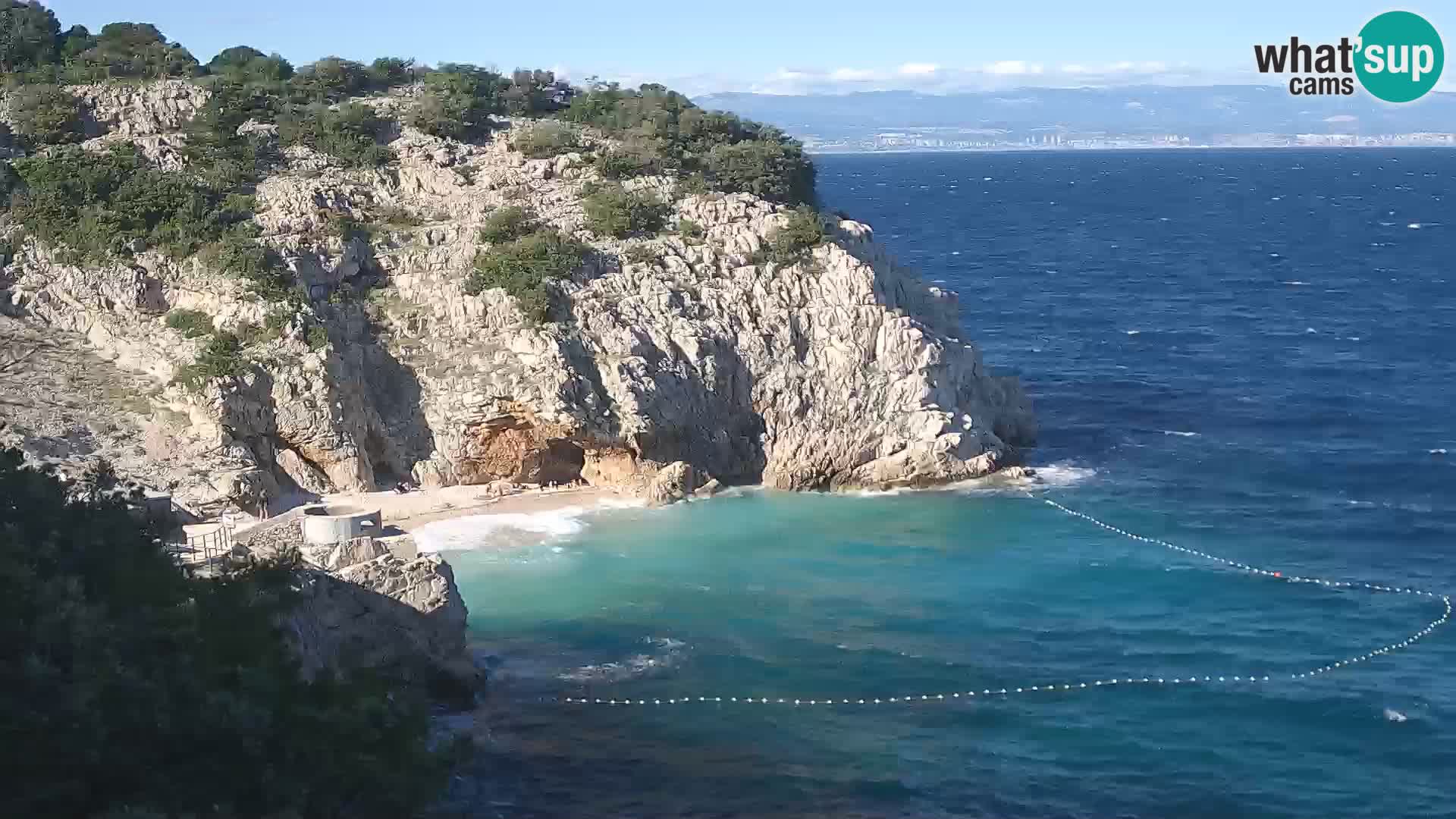 Webcam Bersezio spiaggia – Draga di Moschiena – Croazia