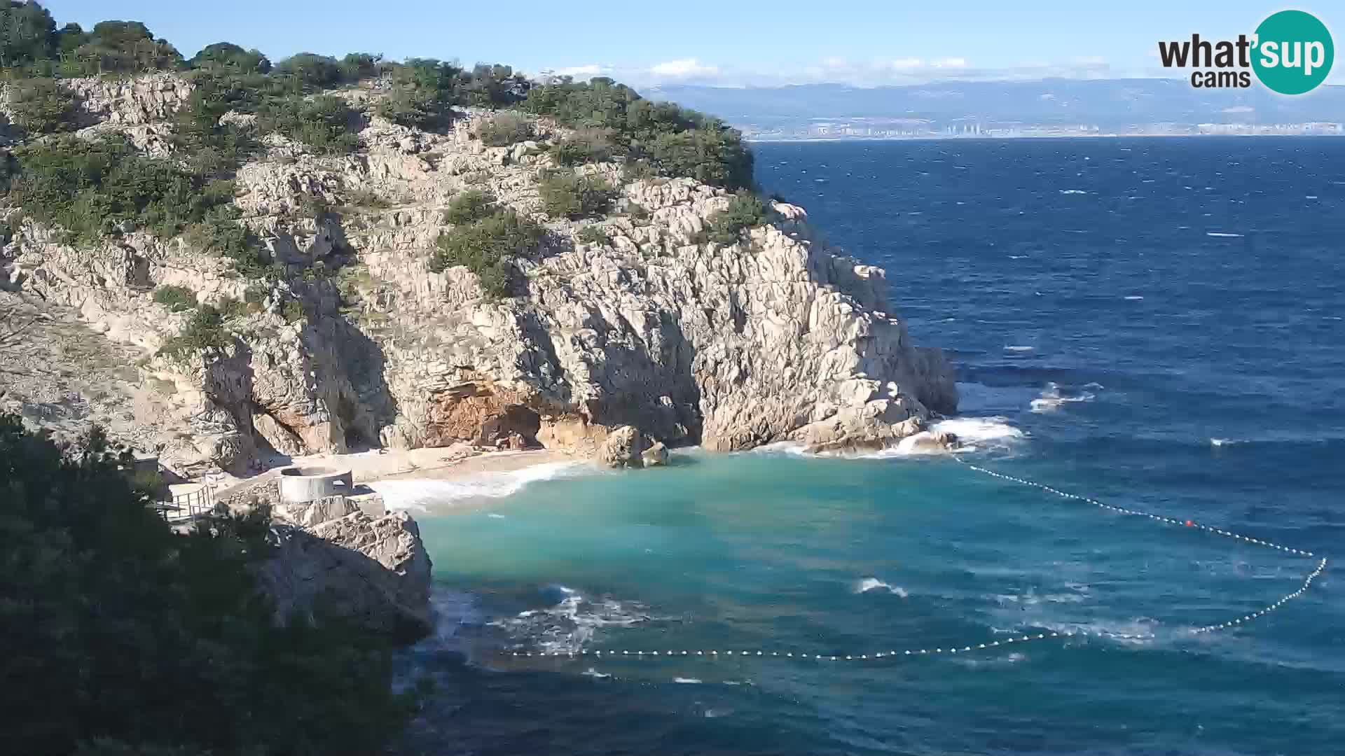 Webcam Brseč beach – Mošćenička Draga – Croatia