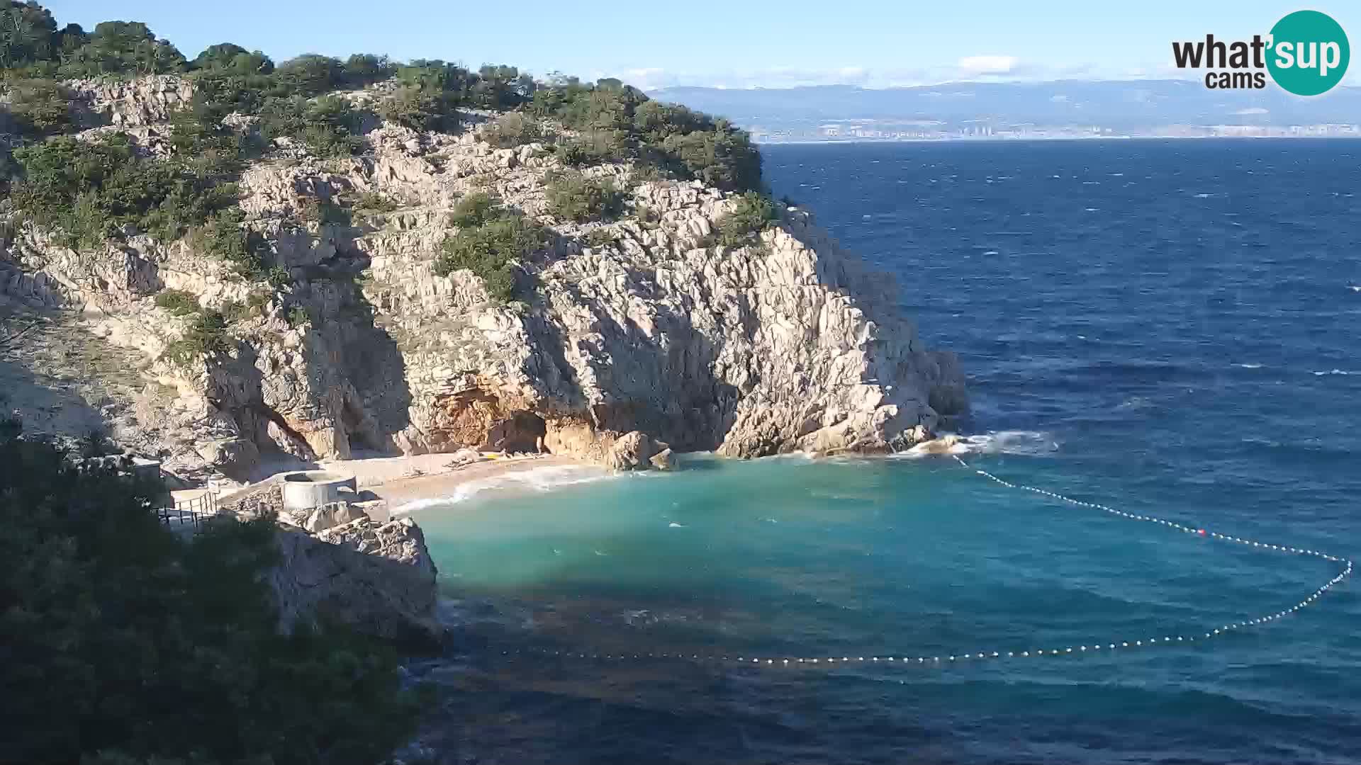 Webcam Bersezio spiaggia – Draga di Moschiena – Croazia