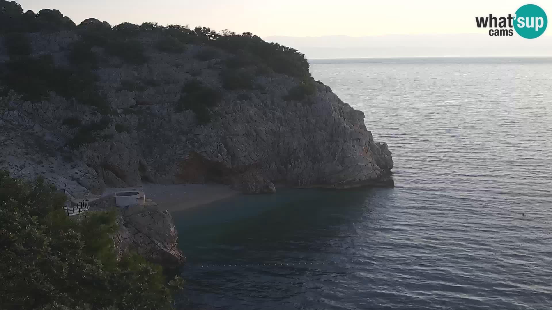 Webcam plage Brseč à Mošćenička Draga, Croatie