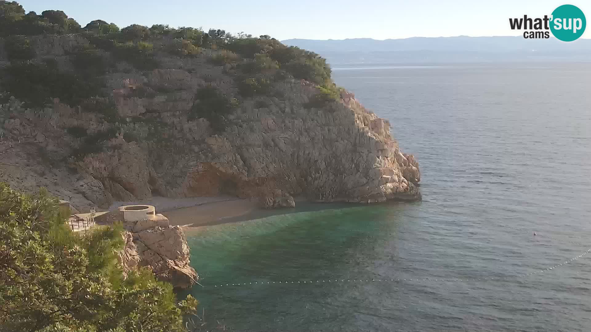 Cámara web de la playa de Brseč en Mošćenička Draga, Croacia