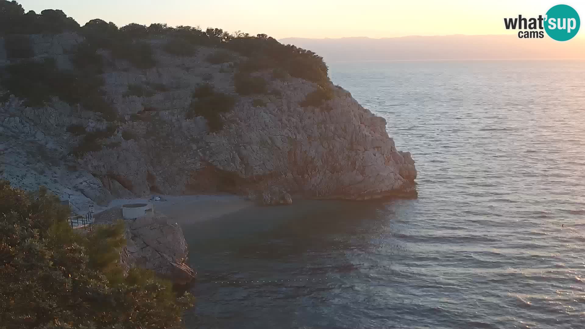 Webcam Bersezio spiaggia – Draga di Moschiena – Croazia