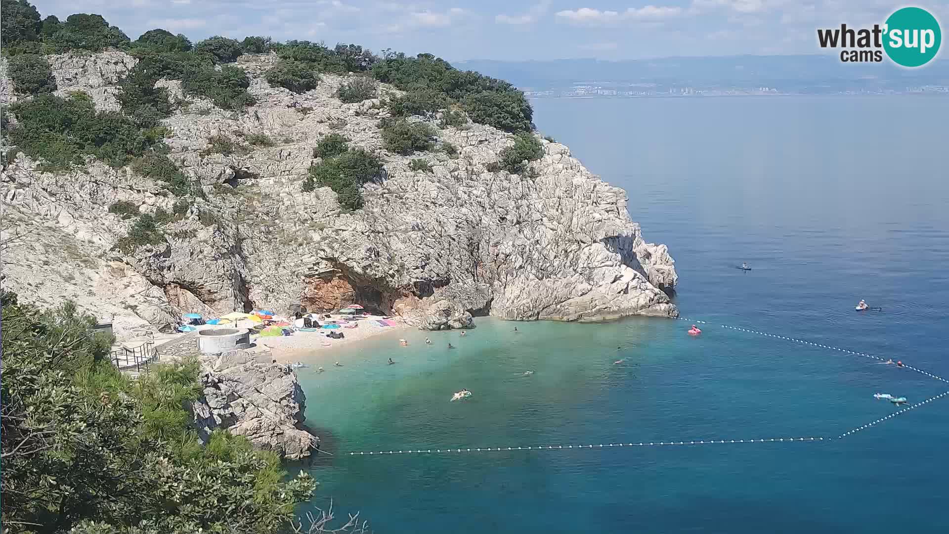 Webcam Brseč beach – Mošćenička Draga – Croatia