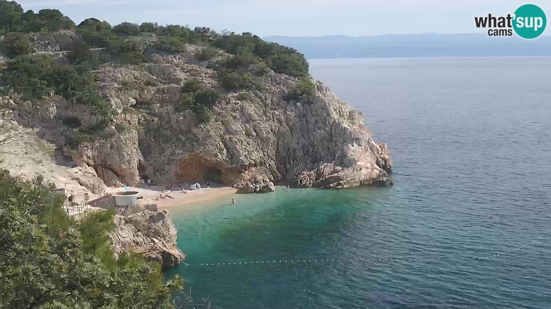 Webcam Brseč beach – Mošćenička Draga – Croatia