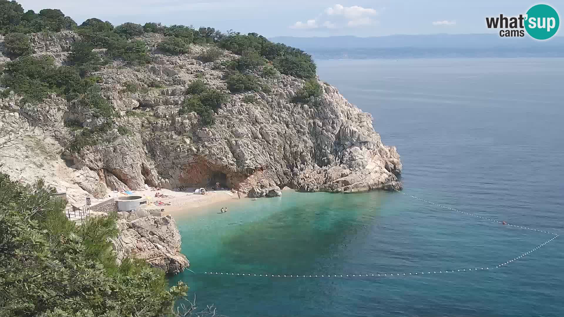 Webcam Bersezio spiaggia – Draga di Moschiena – Croazia