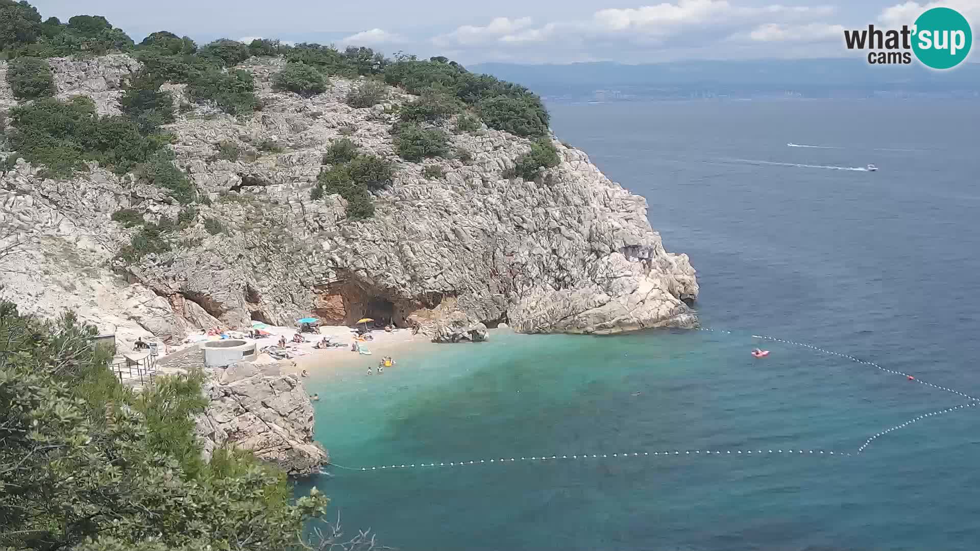 Webcam Bersezio spiaggia – Draga di Moschiena – Croazia
