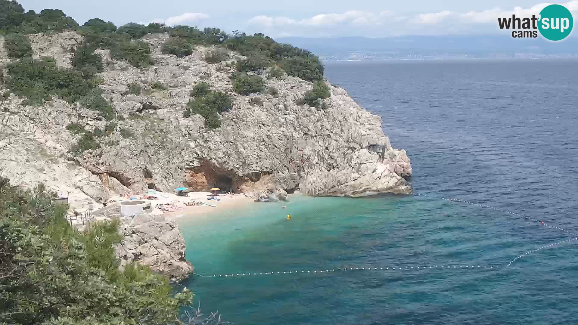 Webcam Bersezio spiaggia – Draga di Moschiena – Croazia