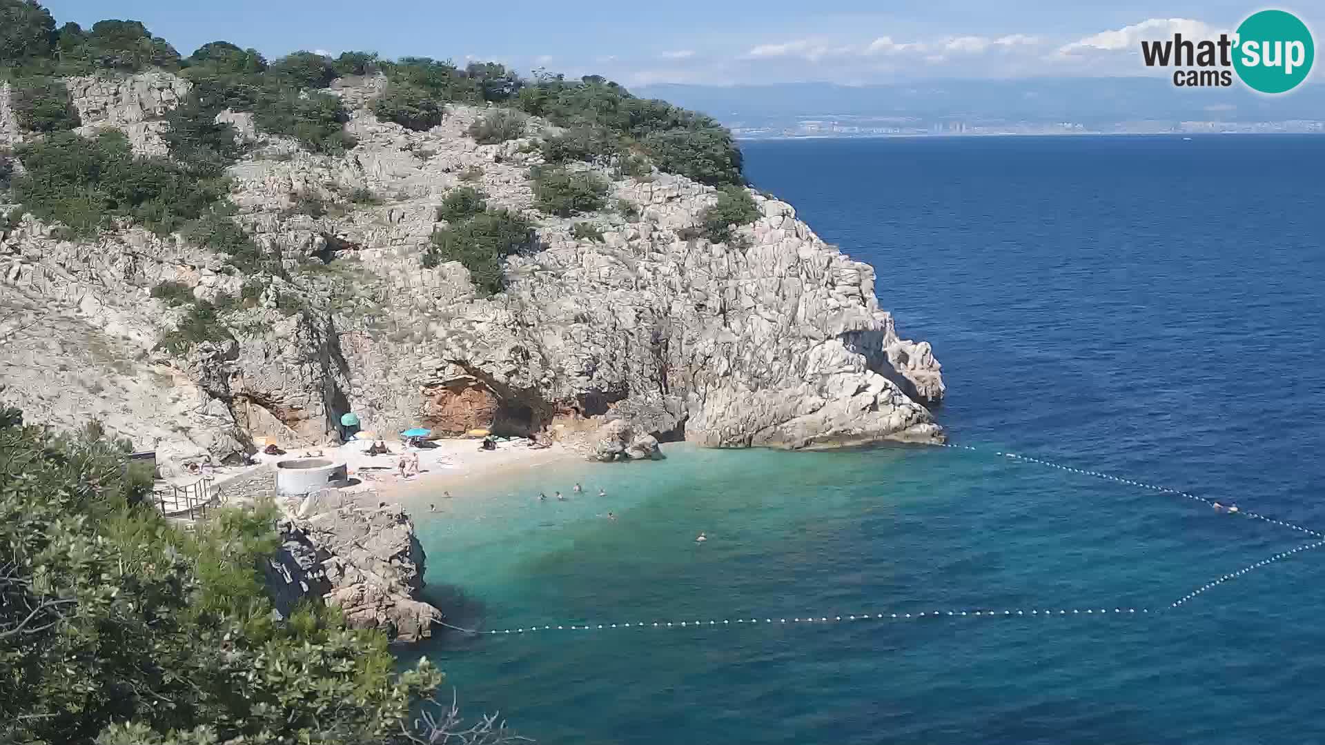 Webcam Brseč beach – Mošćenička Draga – Croatia
