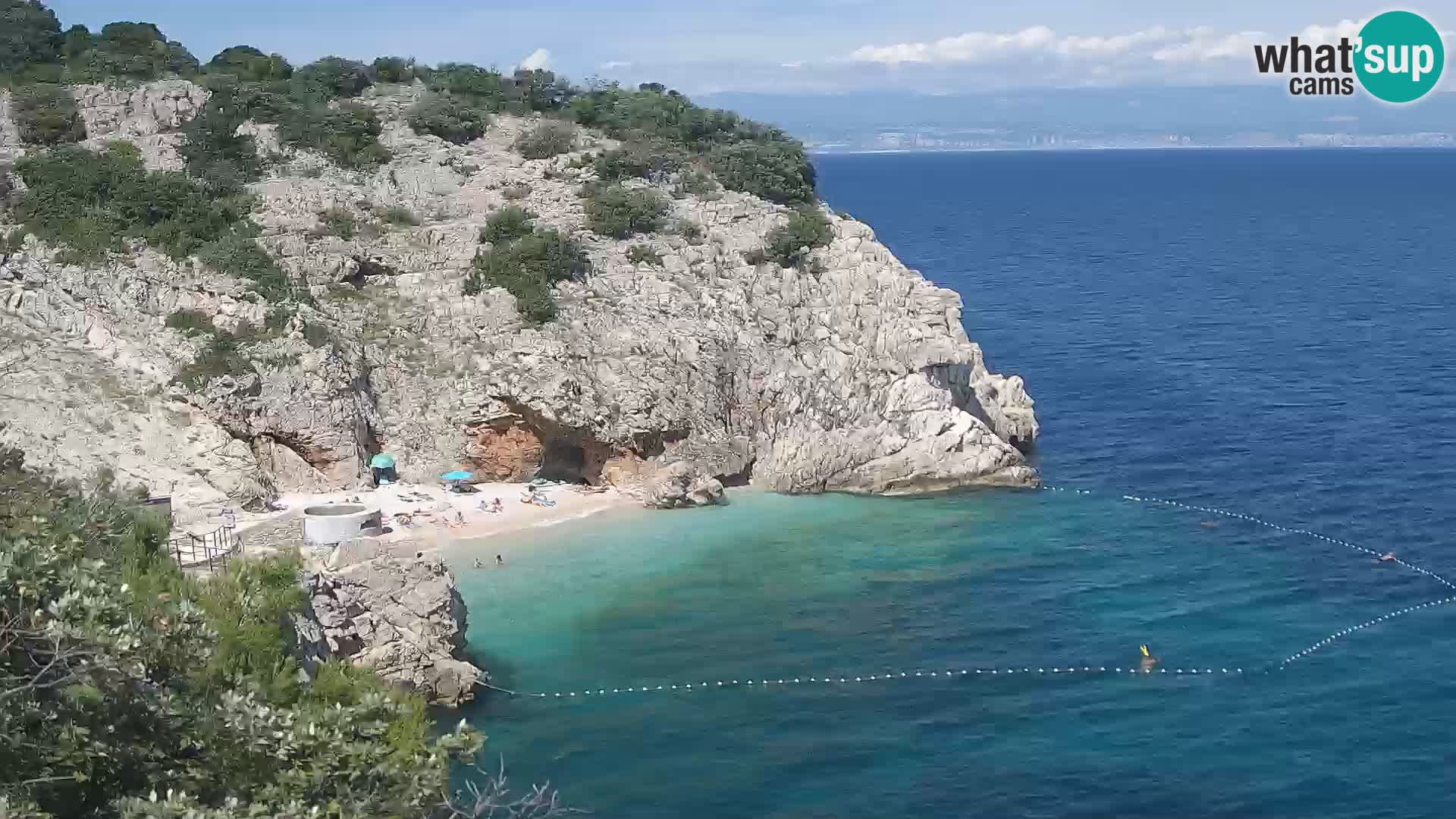 Web kamera plaže Brseč – Mošćenička Draga – Hrvatska