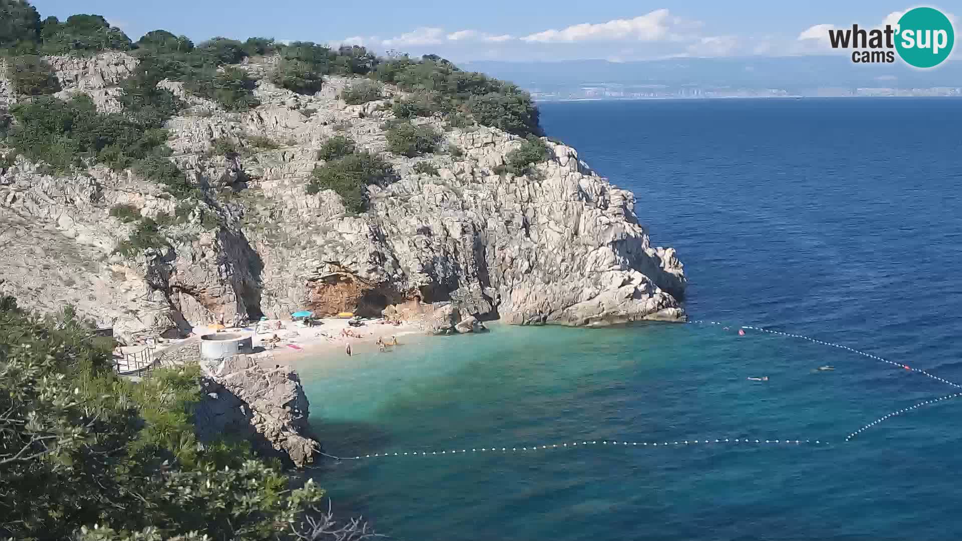 Webcam Brseč beach – Mošćenička Draga – Croatia