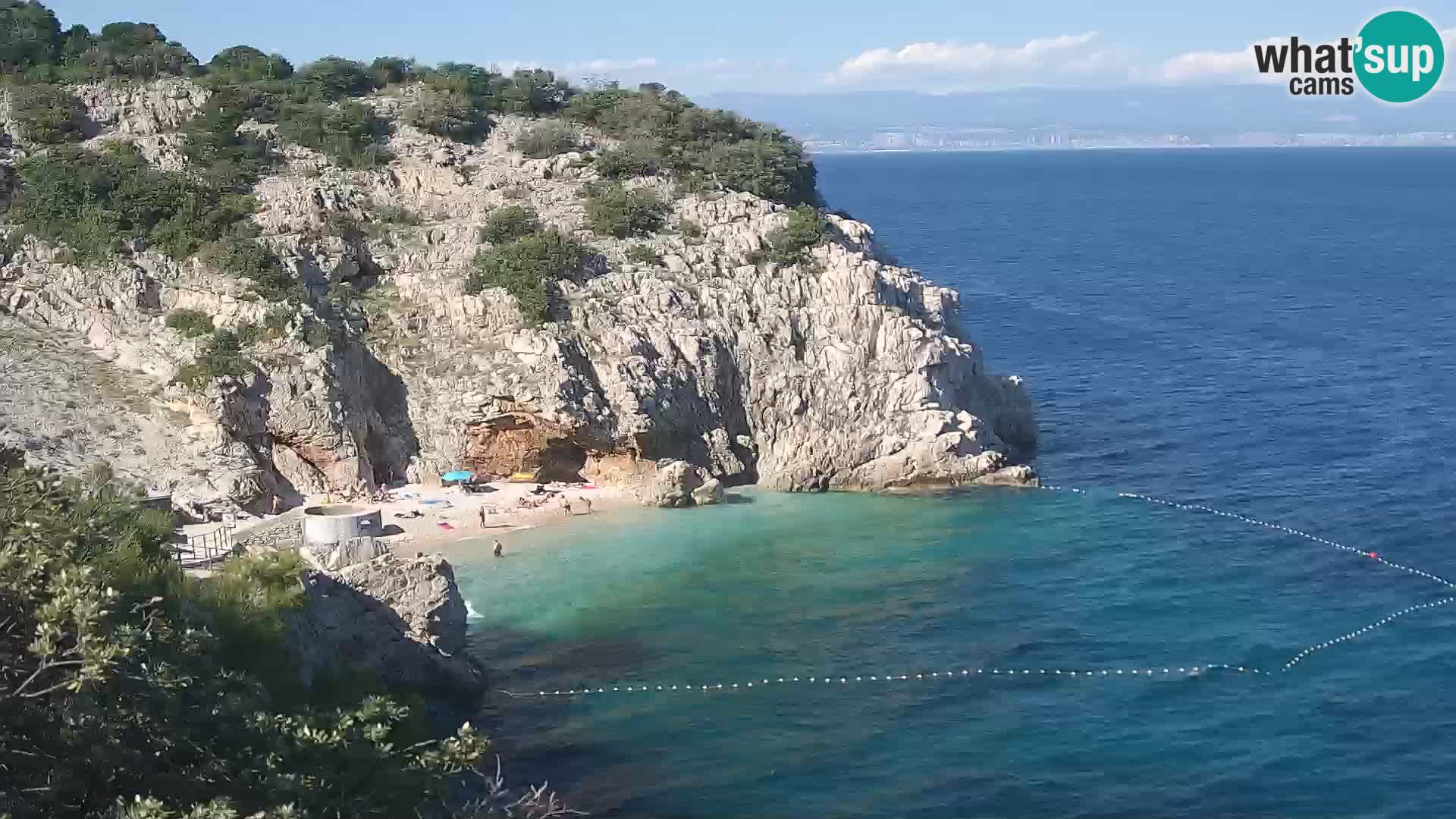 Web kamera plaže Brseč – Mošćenička Draga – Hrvatska