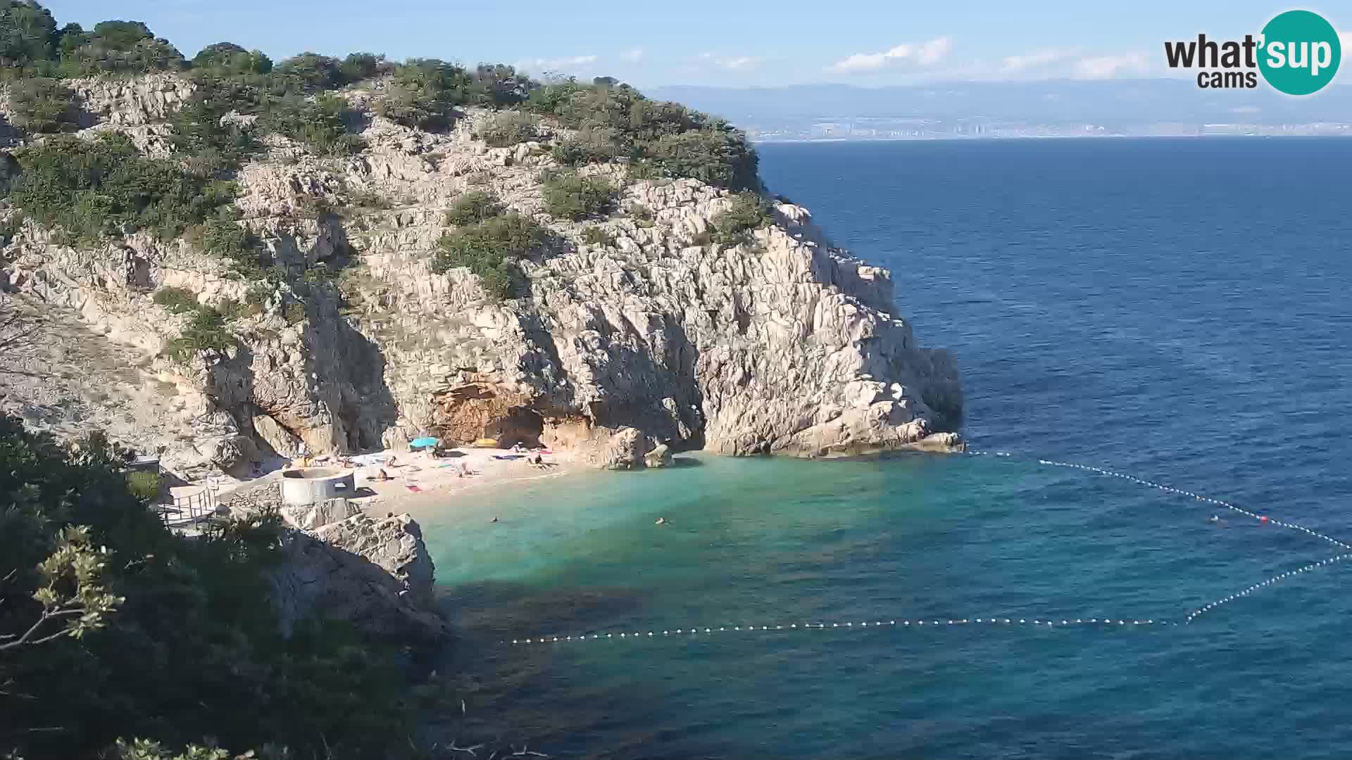 Webcam Bersezio spiaggia – Draga di Moschiena – Croazia